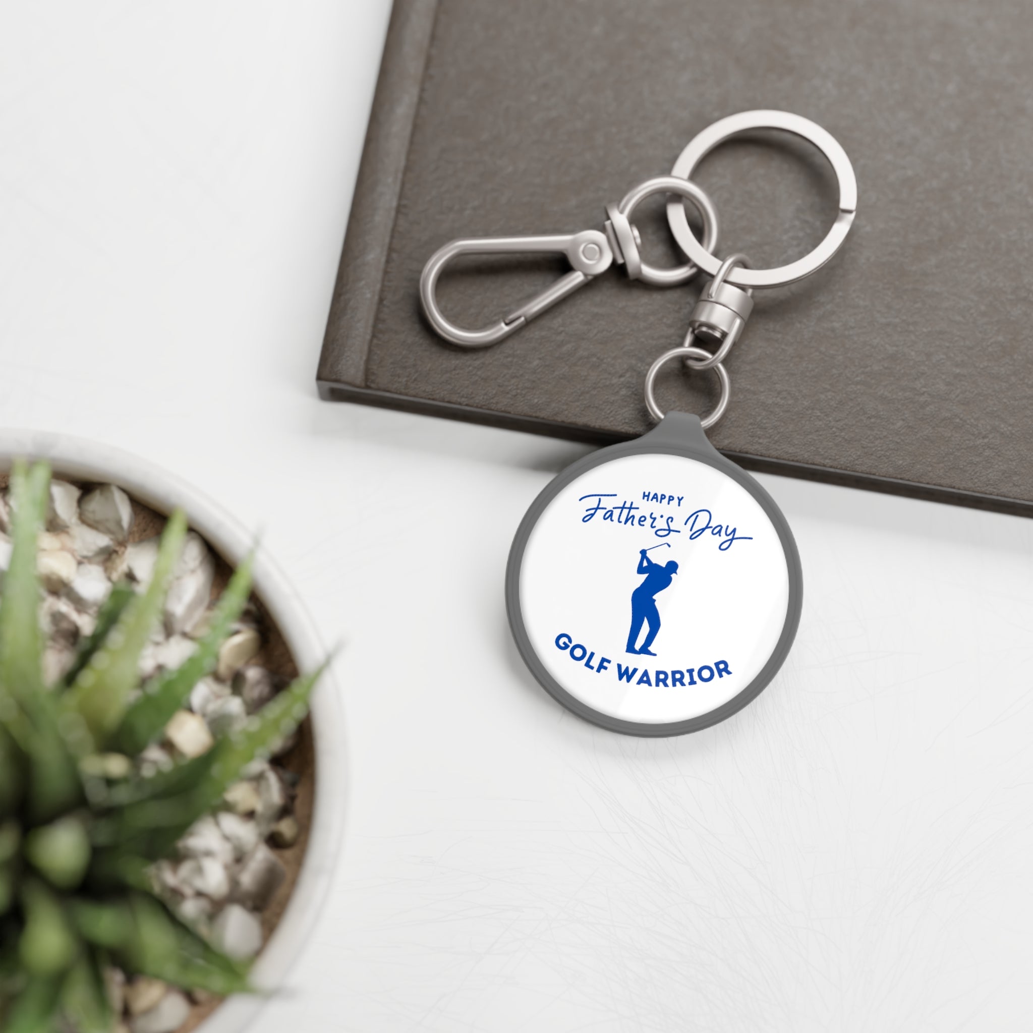 Happy Father's Day Golf Warrior Keyring Tag