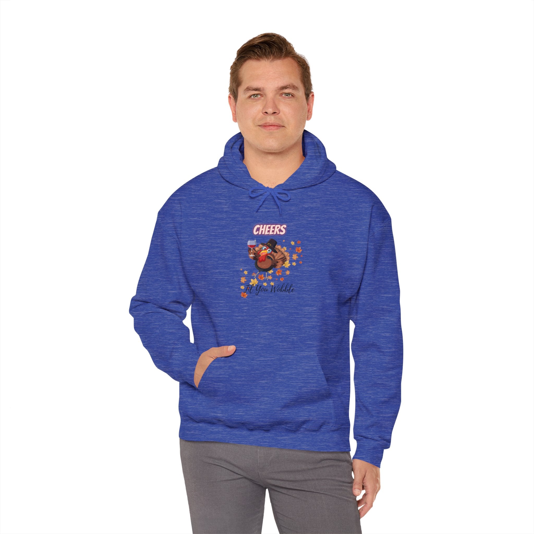 Cheers Til You Wobble Unisex Heavy Blend™ Hooded Sweatshirt