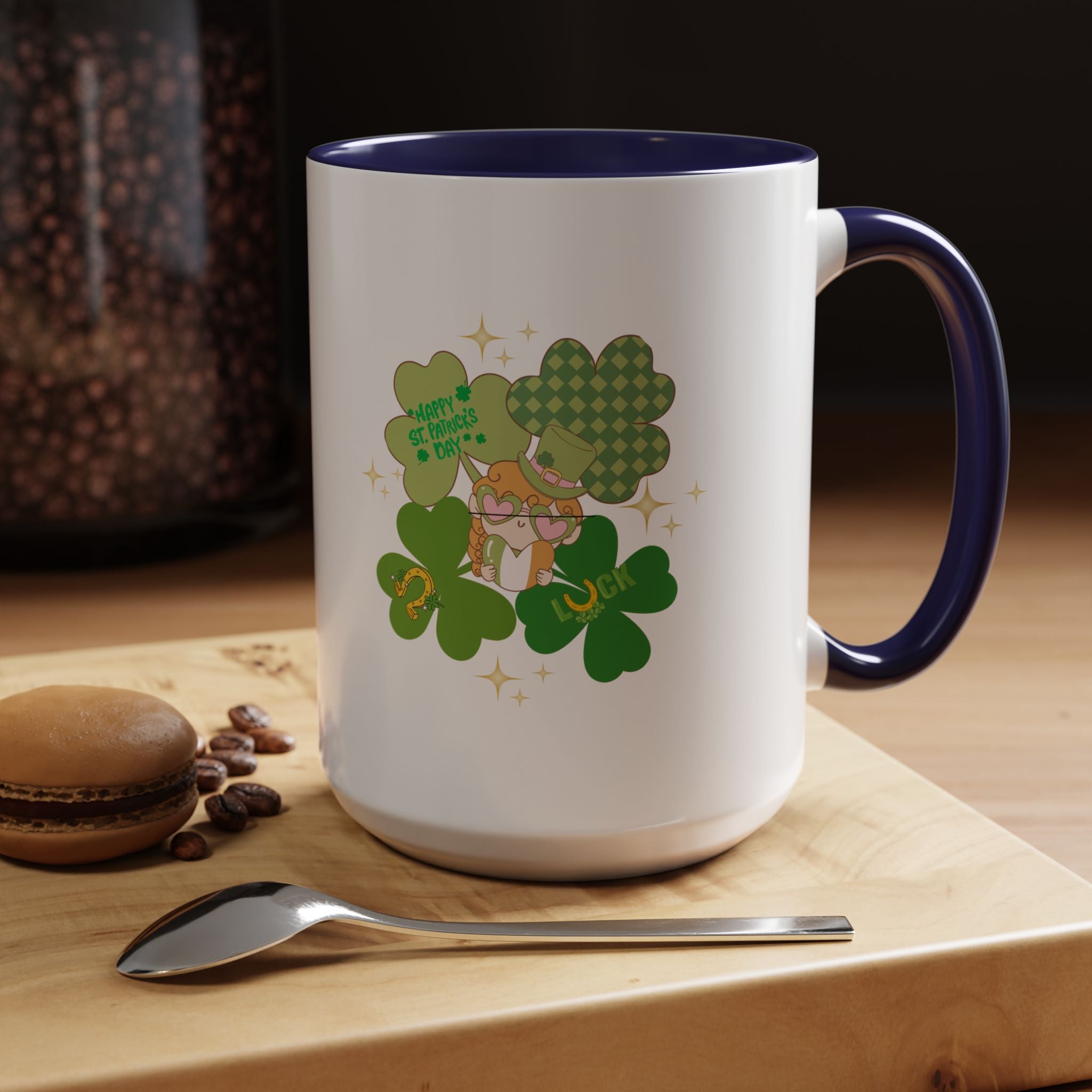 Retro St. Paddy's Day Accent Coffee Mug - 11oz & 15oz