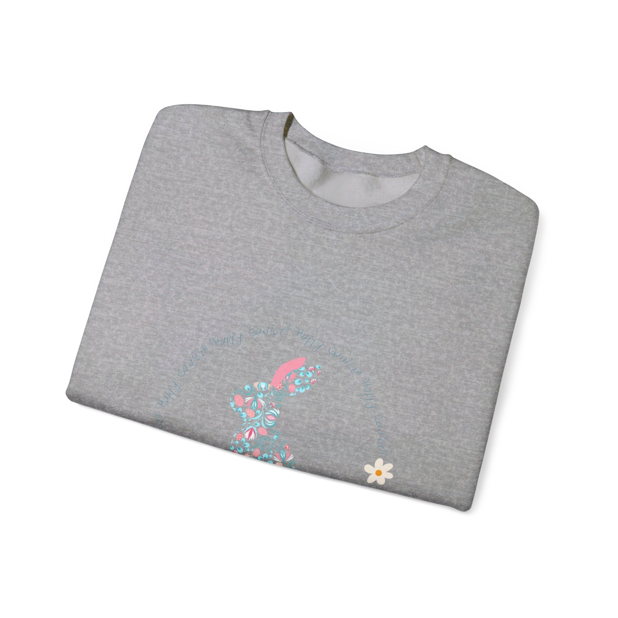 Happy Easter Rabbit Day Unisex Heavy Blend™ Crewneck Sweatshirt