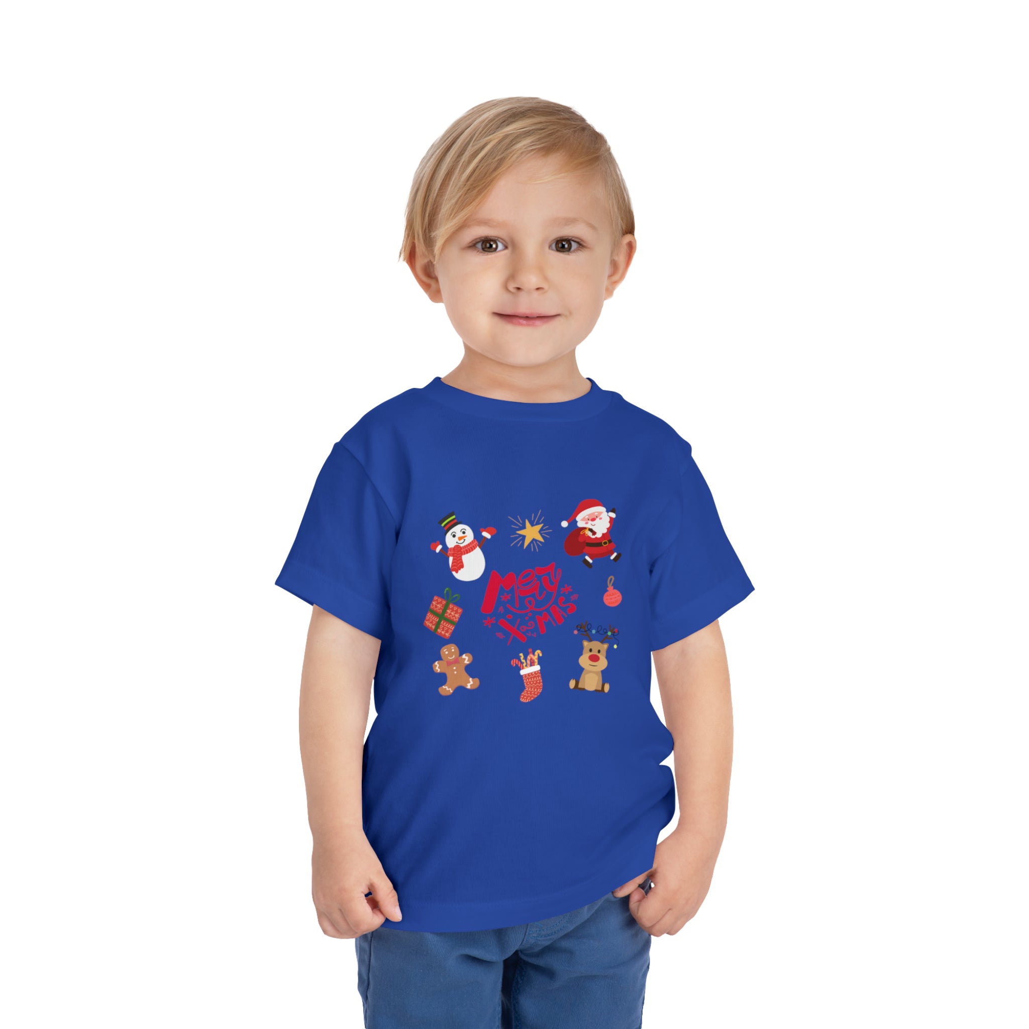 Merry Christmas Crew Toddler Short Sleeve Tee