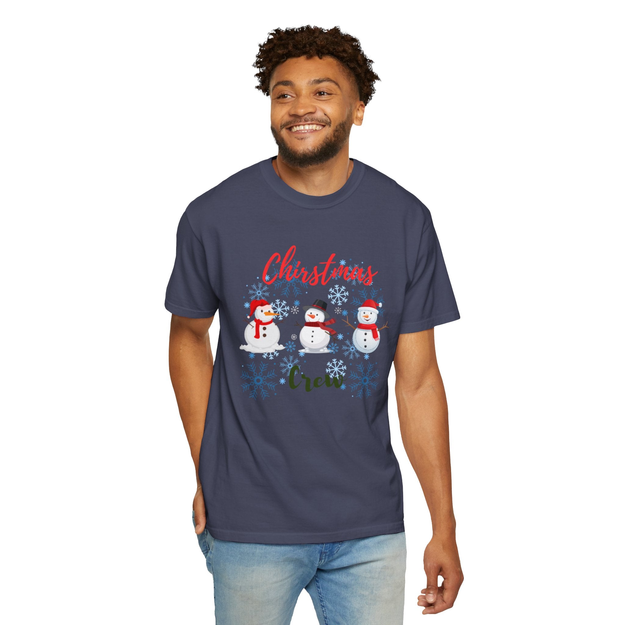 Christmas Crew Unisex Garment-Dyed T-shirt