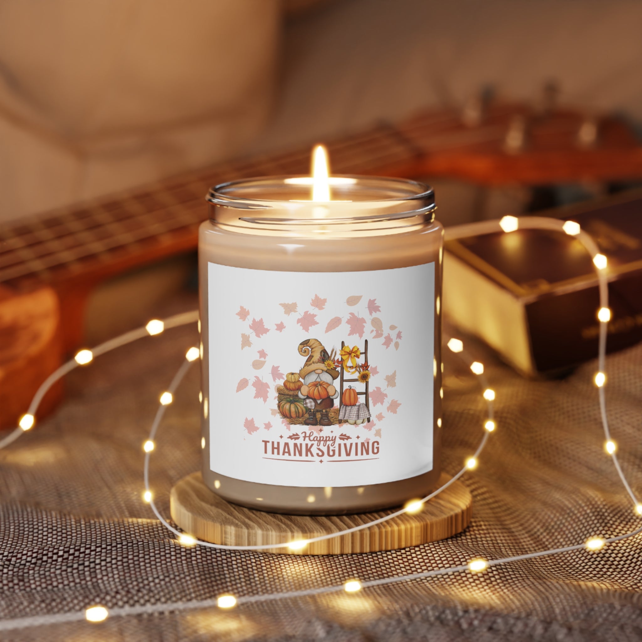 Gnome Happy Thanksgiving Scented Candle, 9oz