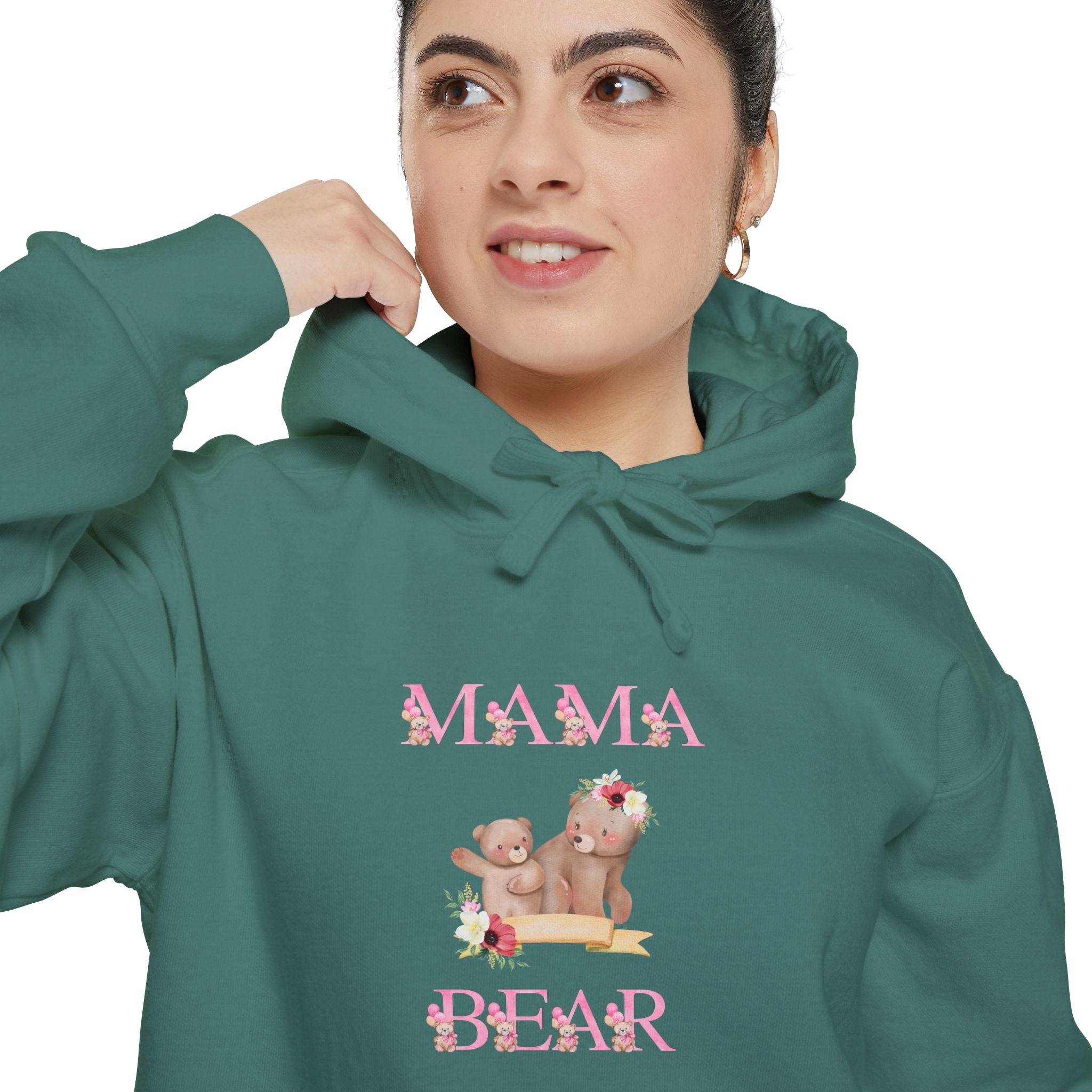 Mama Bear Unisex Garment-Dyed Hoodie
