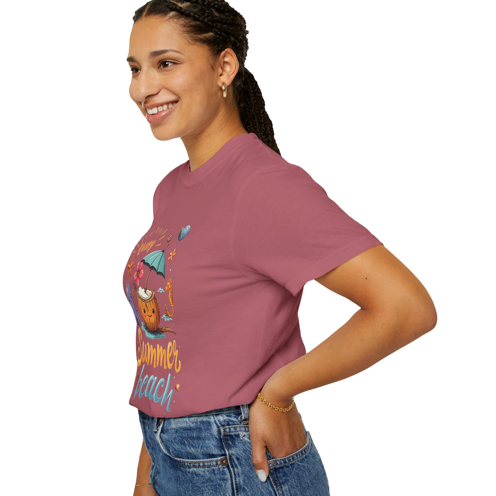 Sunny Summer Beach Fun Unisex T-shirt, Graphic Tee