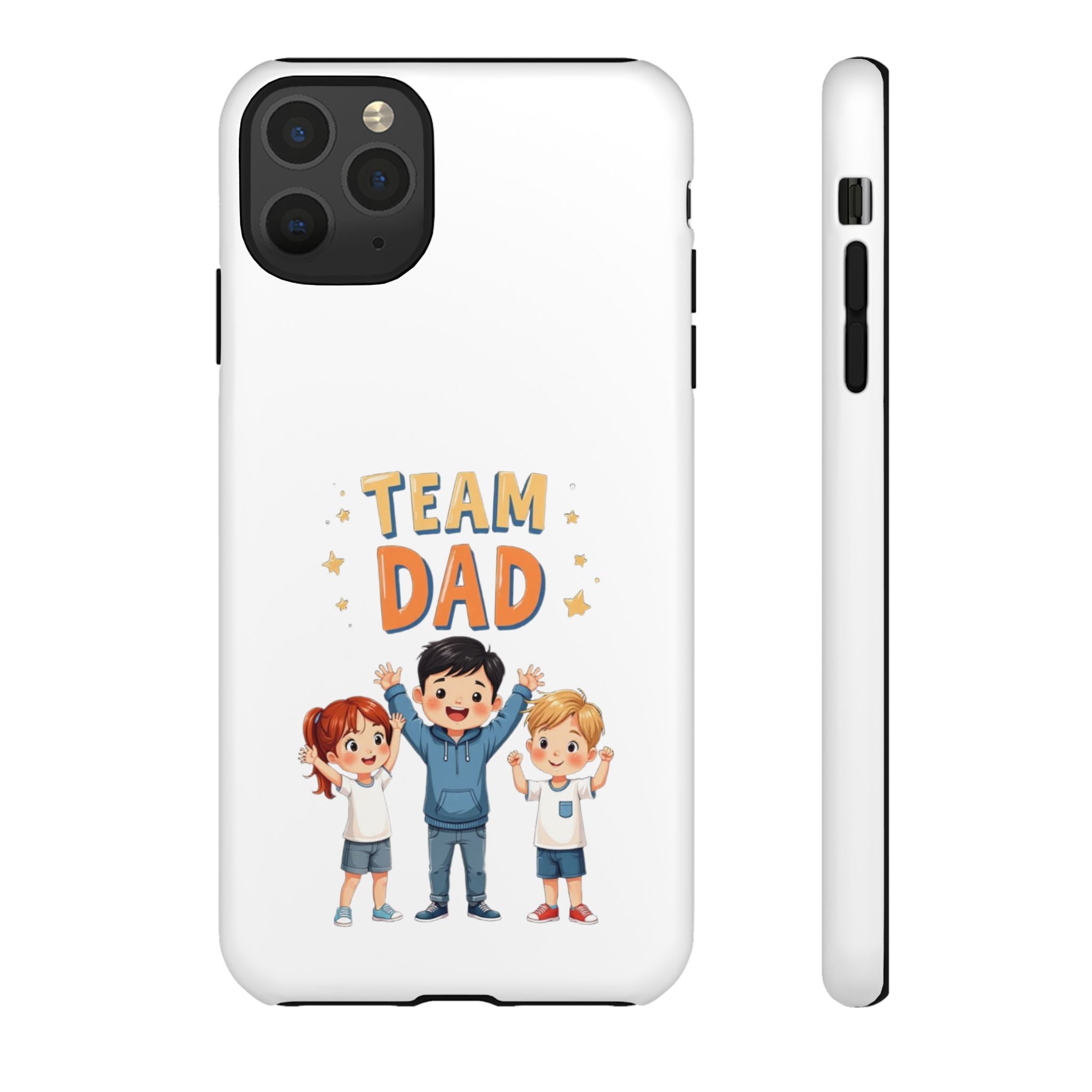 Team Dad Phone Case, Fun Gift for Fathers, Durable Phone Protector, Cute Dad Team Merchandise, Father's Day Special