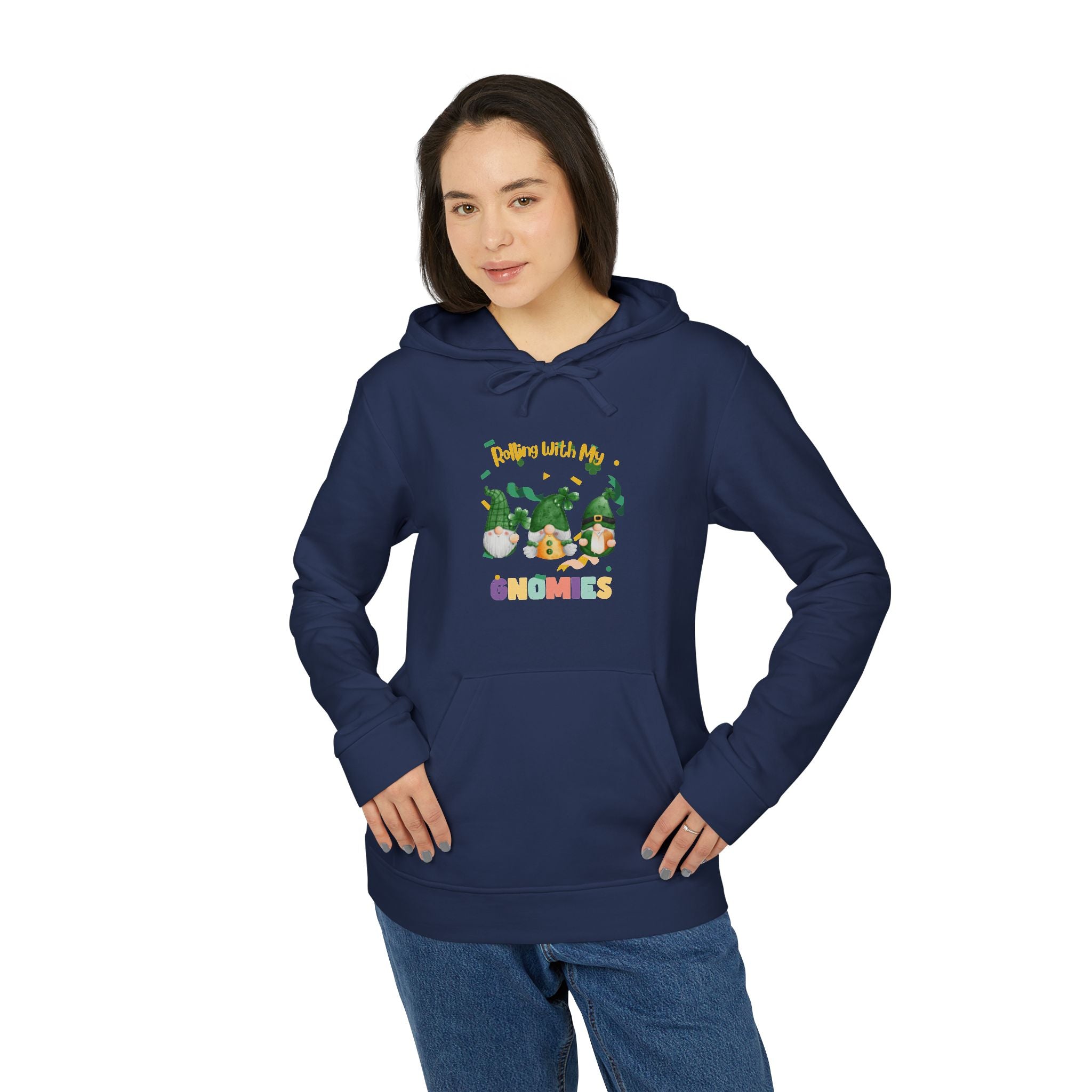 Rolling With My Gnomies Unisex Fleece Hoodie | Cozy & Fun Everyday Wear