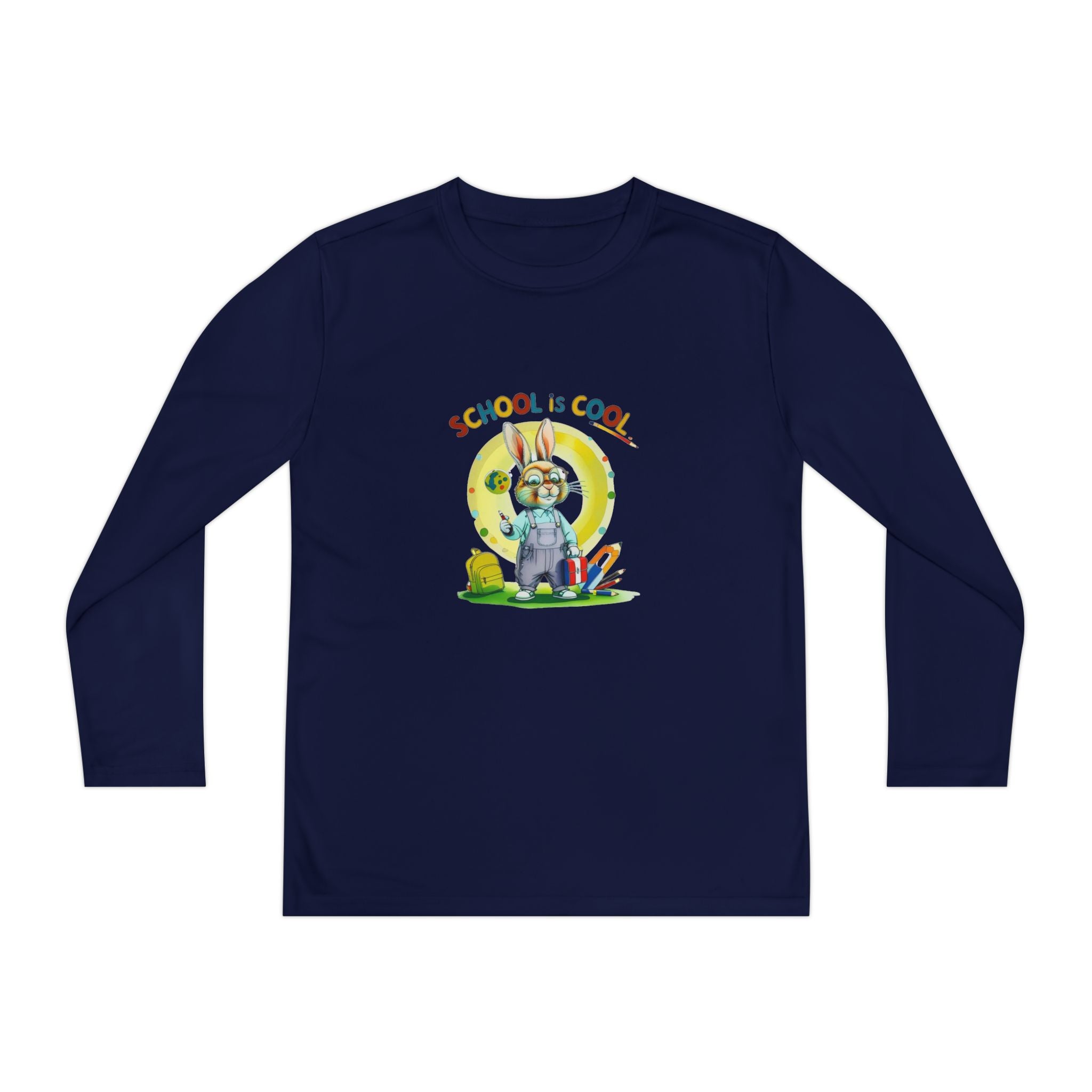 School is Cool Youth Long Sleeve Competitor Tee