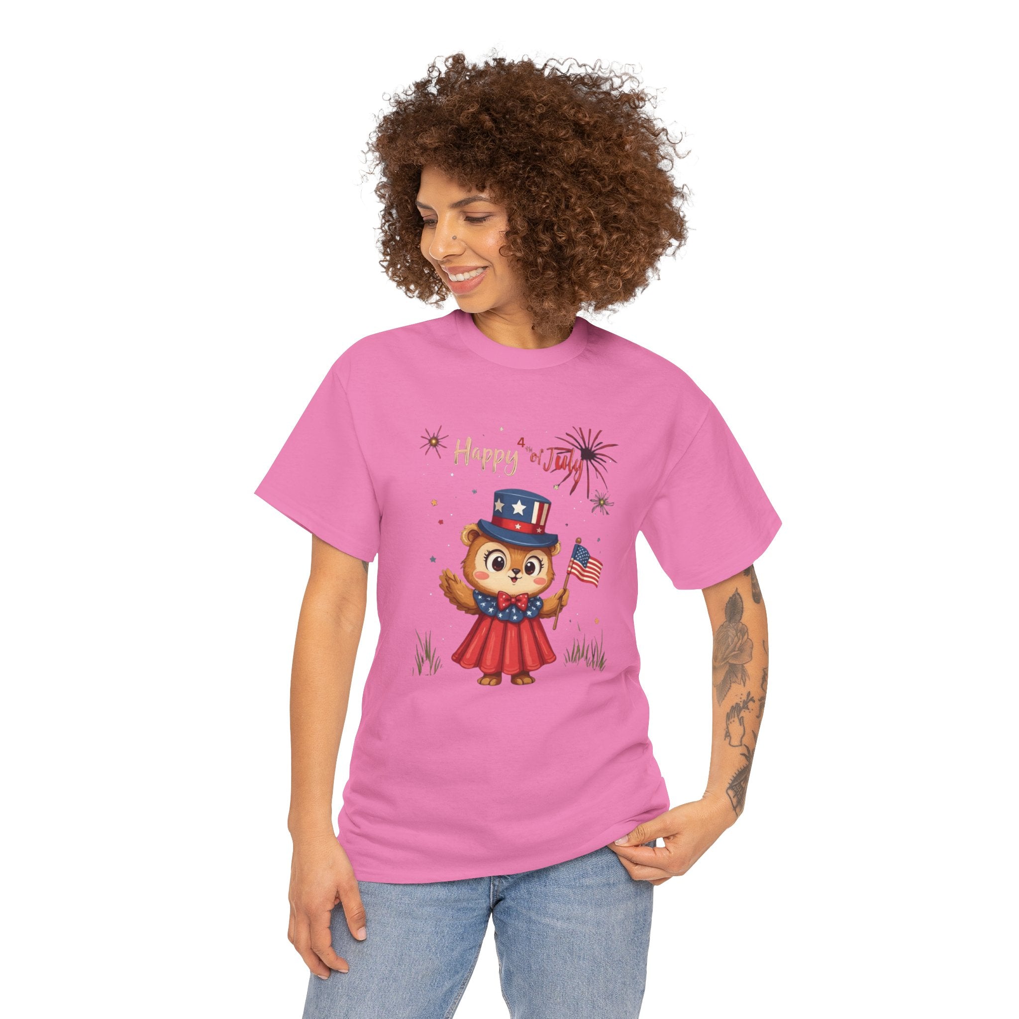 Happy Independence Day Unisex Heavy Cotton T-Shirt