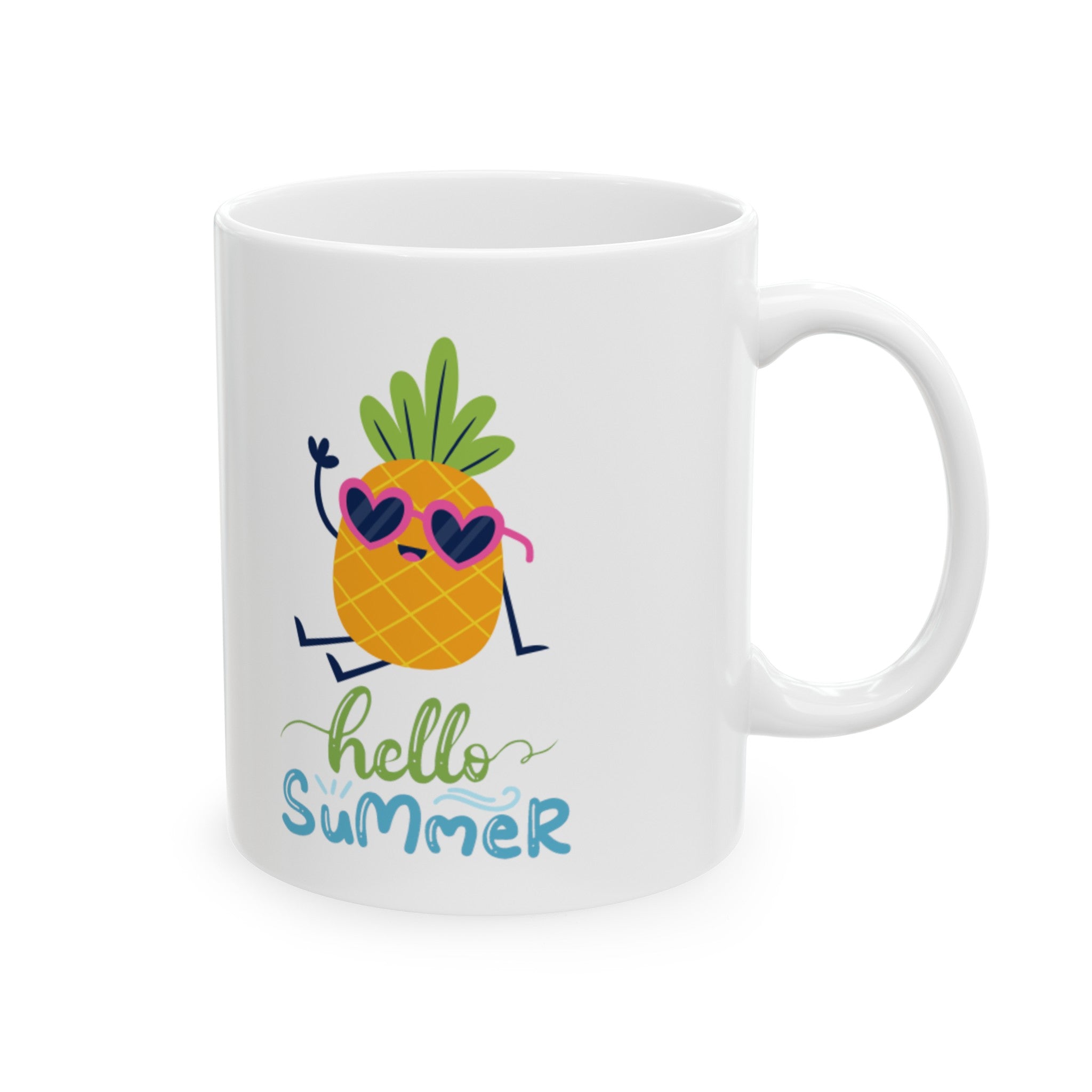 Hello Summer Fun Ceramic Mug, (11oz, 15oz)