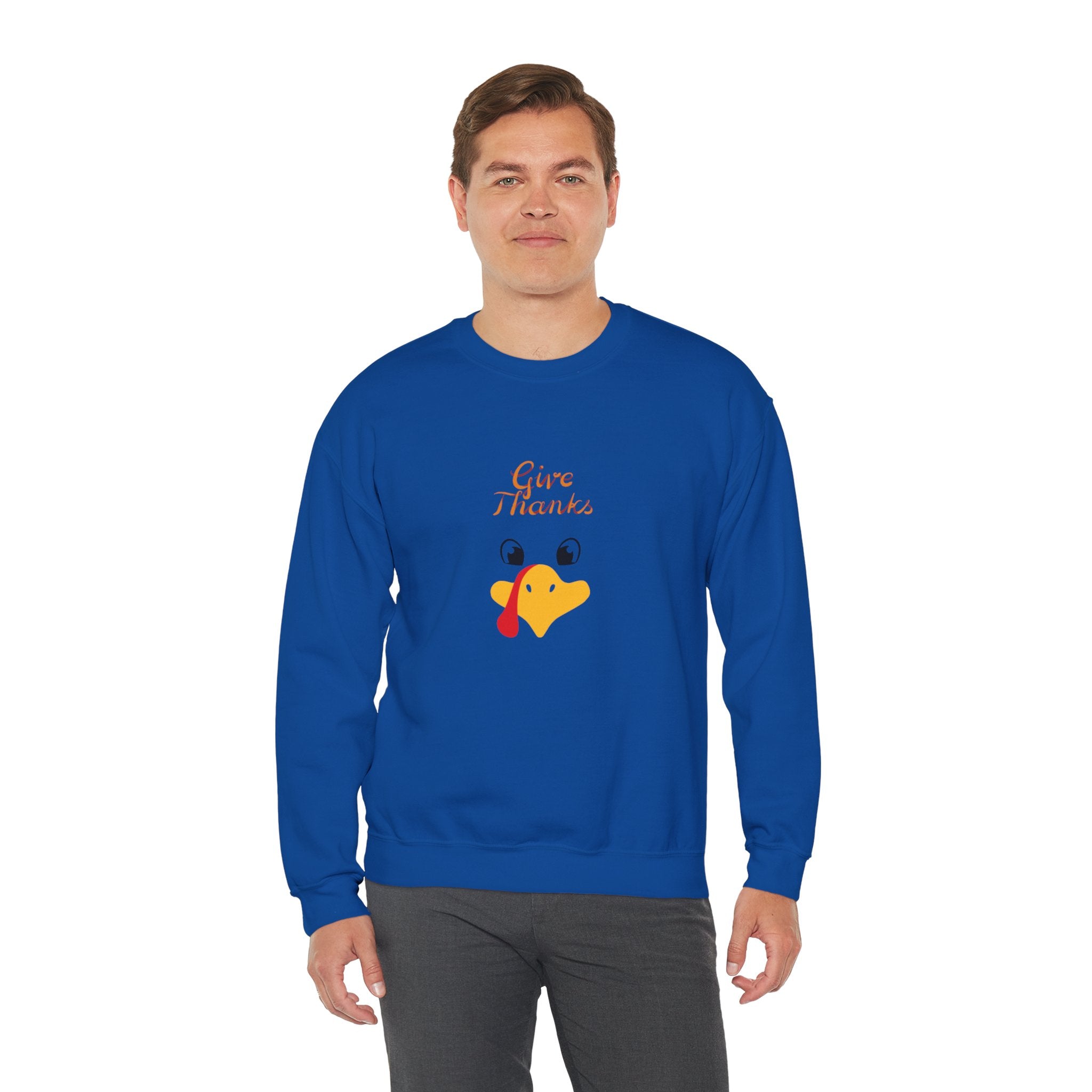 Give Thanks Unisex Heavy Blend™ Crewneck Sweatshirt