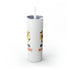 Happy All Hallows Eve Skinny Tumbler with Straw, 20oz