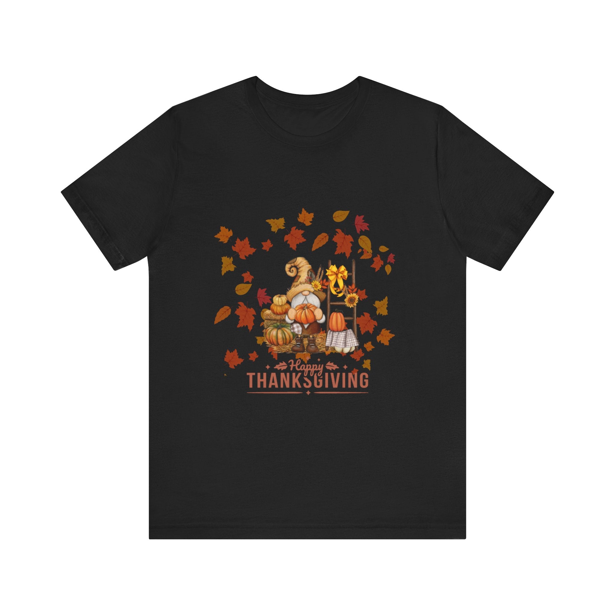 Gnome Happy Thanksgiving Unisex Jersey Short Sleeve Tee