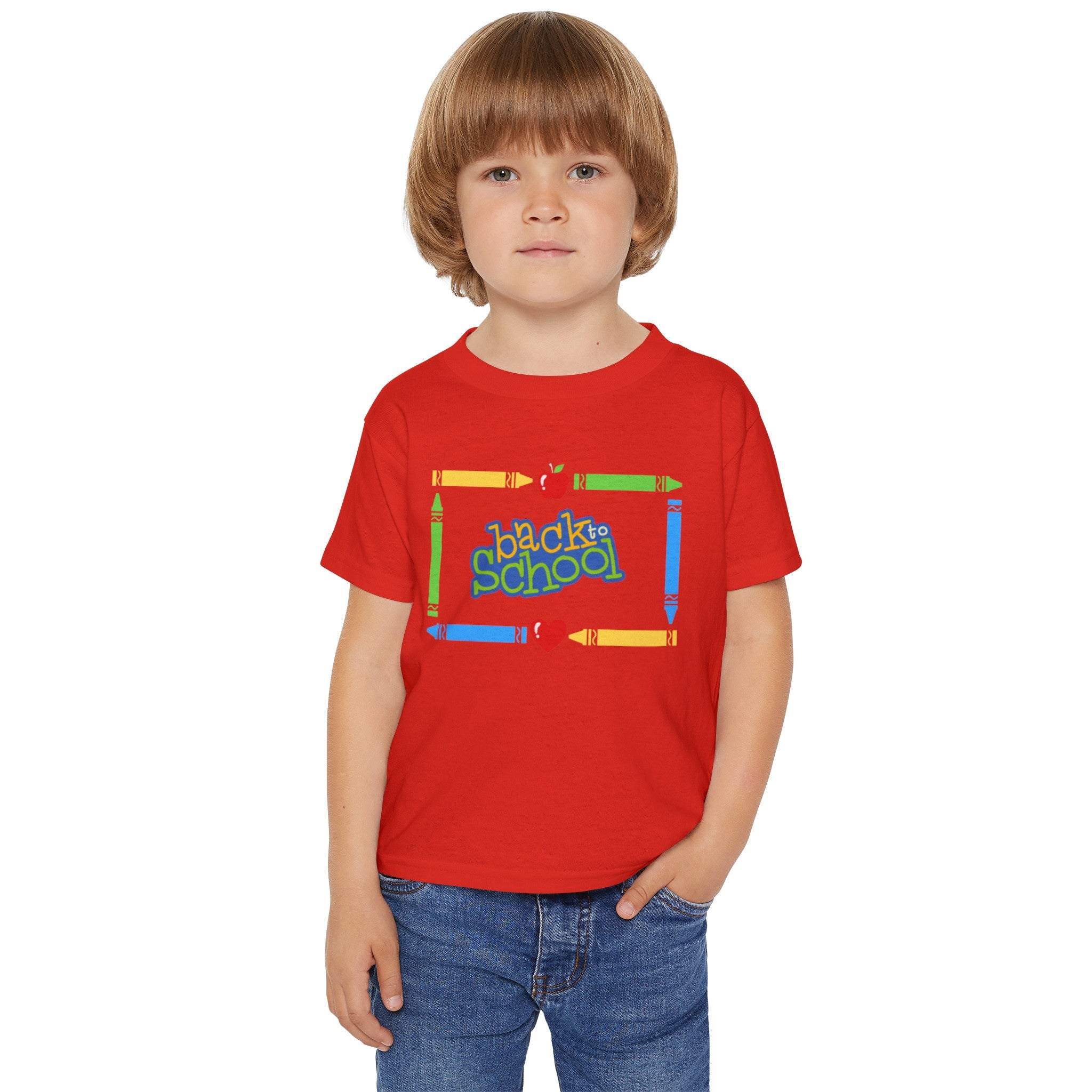 Back To School Heavy Cotton™ Toddler T-shirt