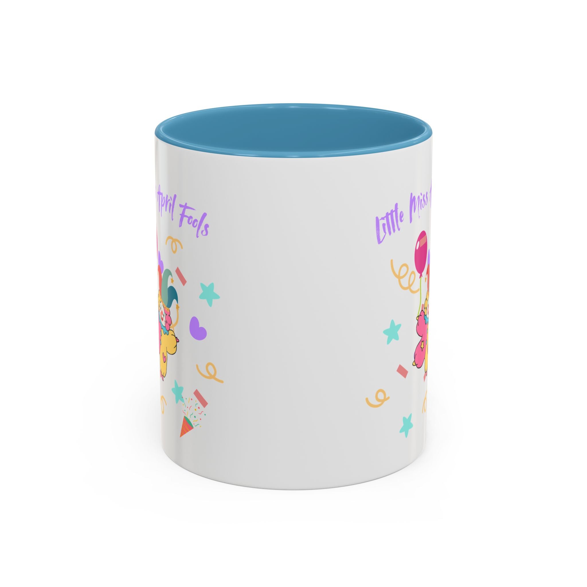 Little Miss April Fool's  Day Accent Coffee Mug - Fun & Whimsical 11oz/15oz