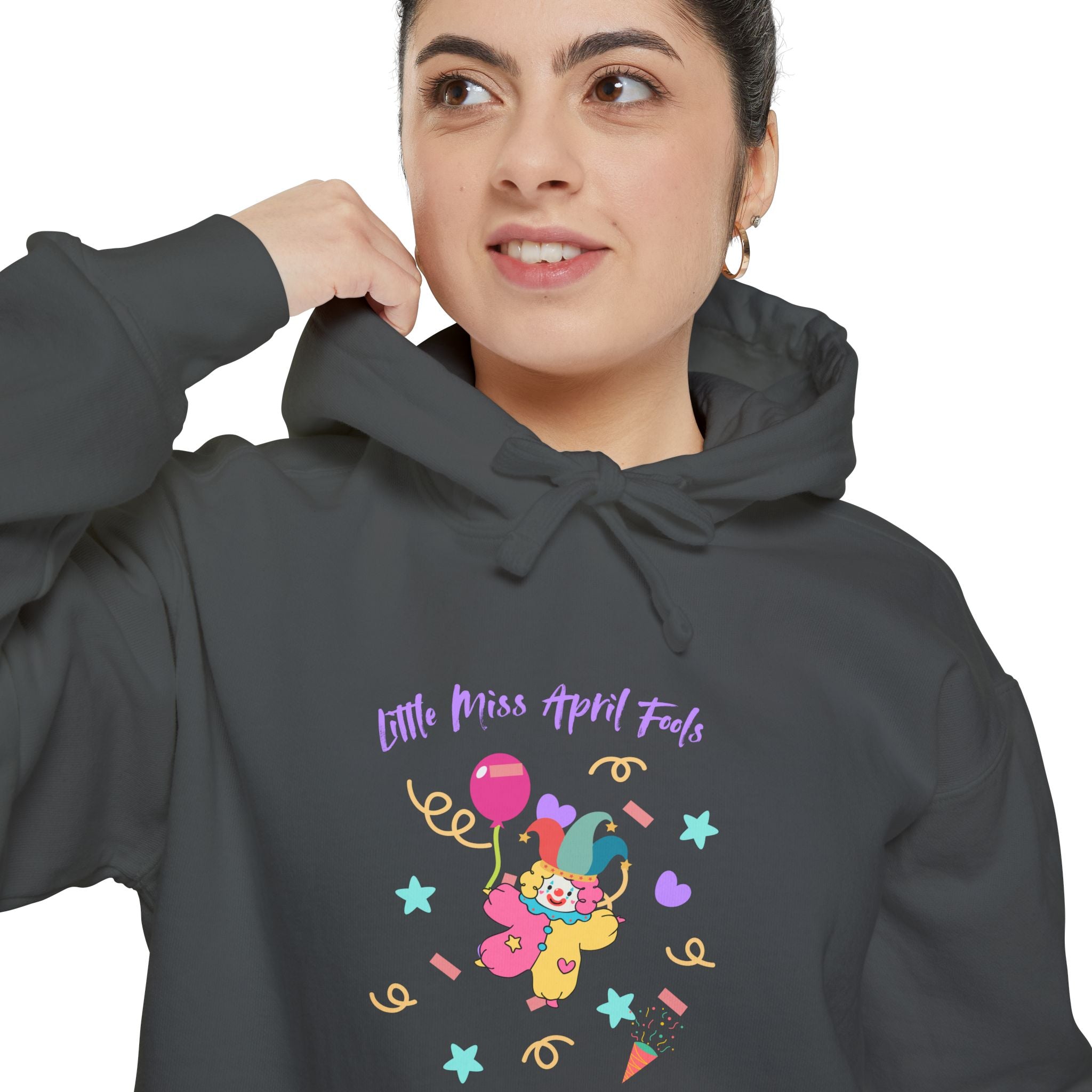 Little Miss April Fool's Day Fun Graphic Unisex Hoodie