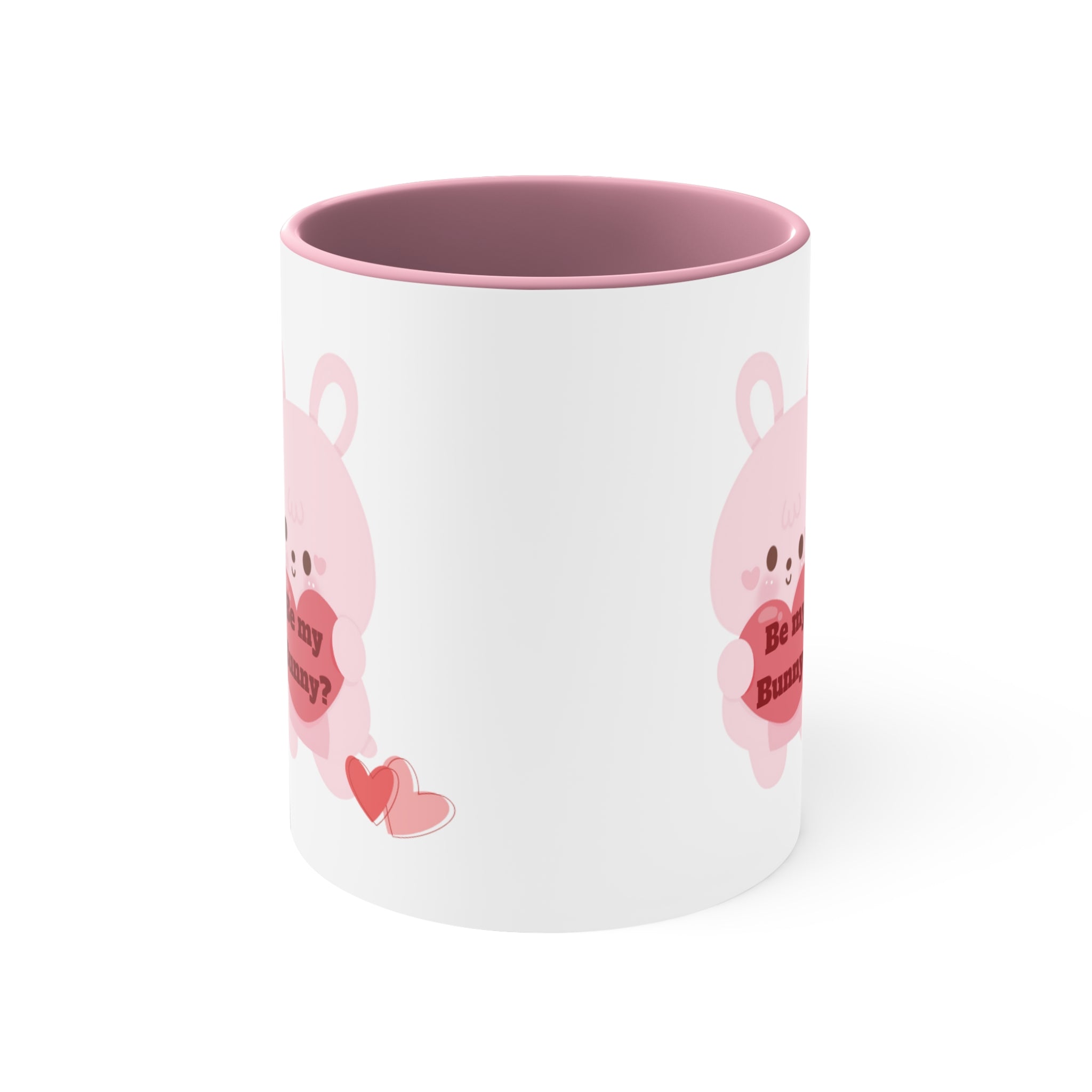V-Day Bunny Accent Coffee Mug, 11oz
