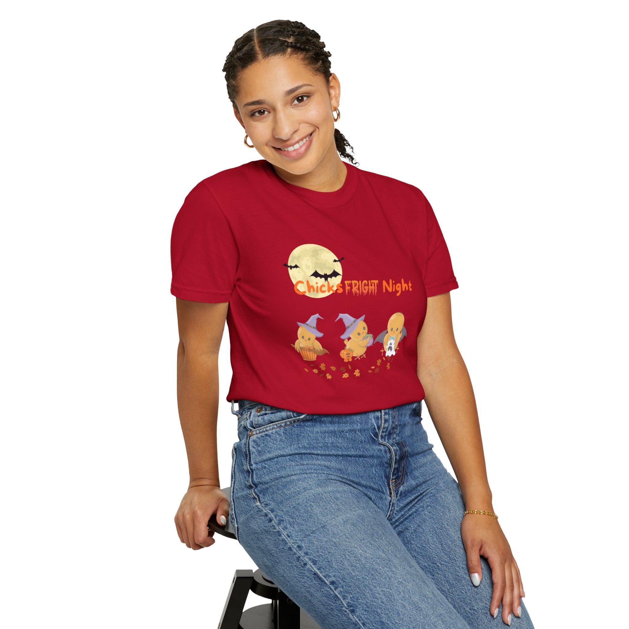 Chicks Fright Night Unisex Garment-Dyed T-shirt
