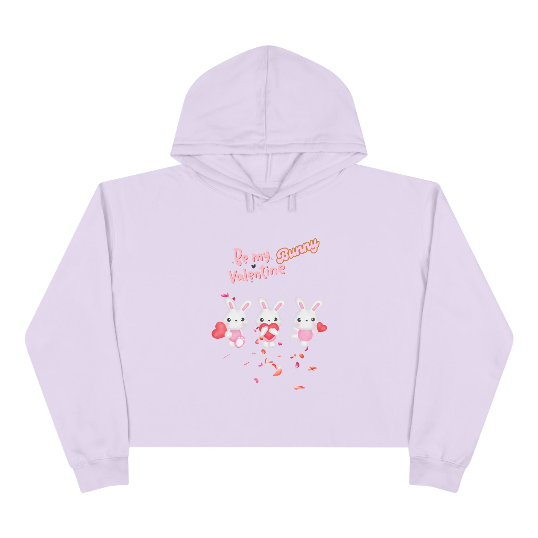 My Bunny Valentine Crop Hoodie