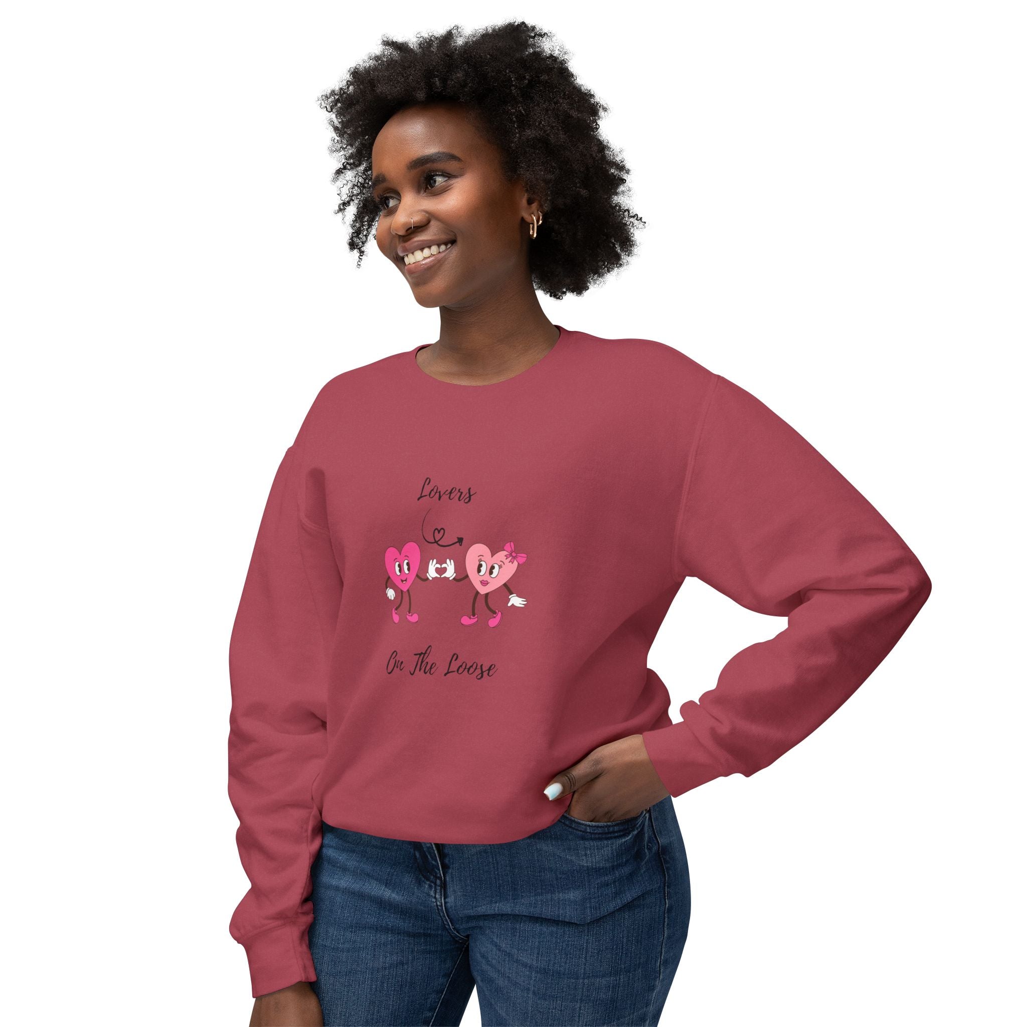 Lovers On The Loose Unisex Lightweight Crewneck Sweatshirt