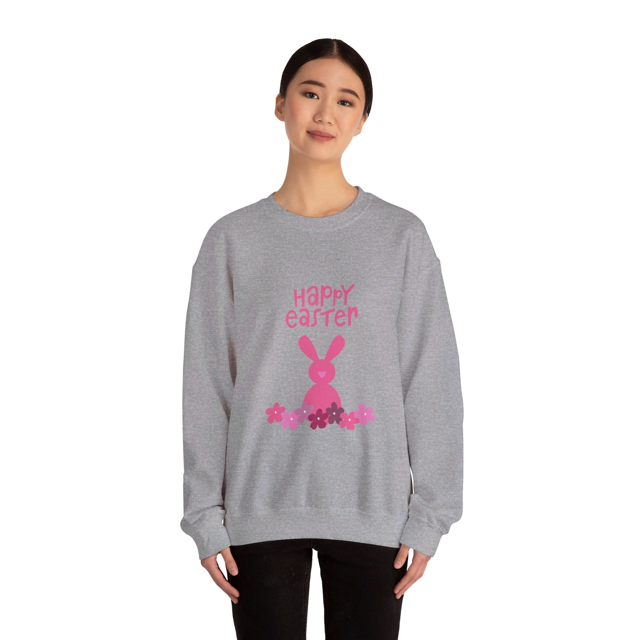 Happy Bunny Day Unisex Heavy Blend™ Crewneck Sweatshirt