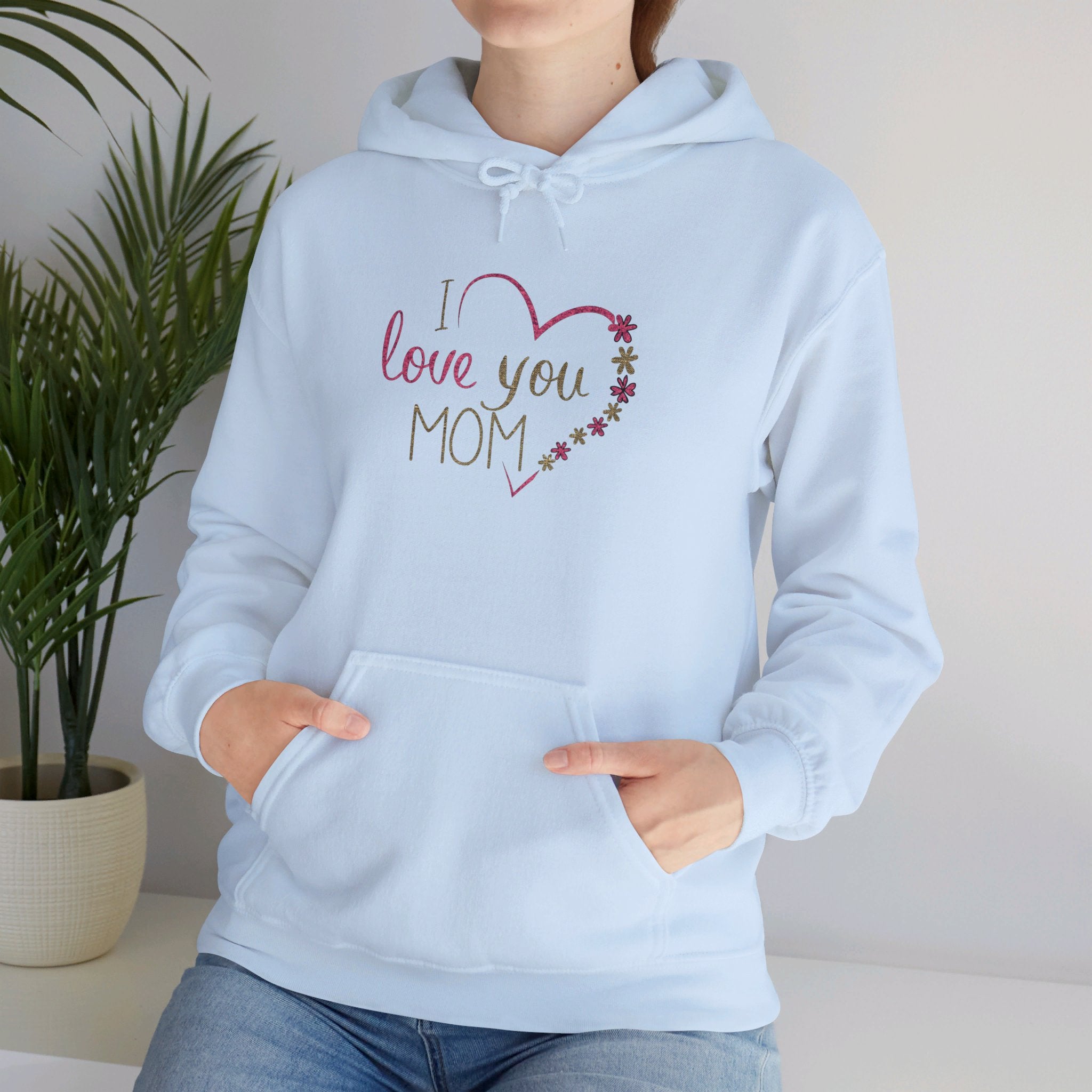 Mom, Happy Mother's Day Unisex Heavy Blend™ Hooded Sweatshirt