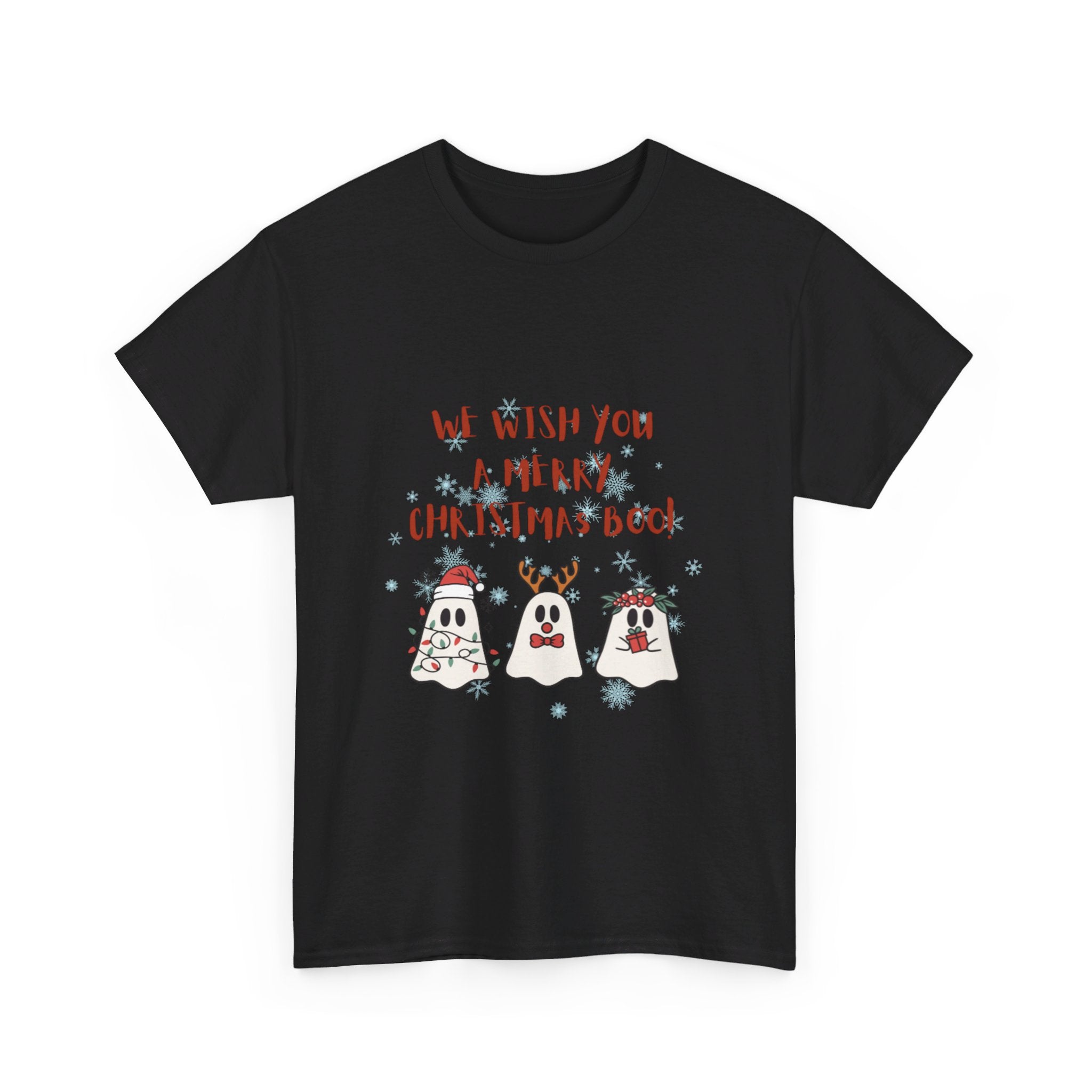 We Wish You A Merry Christmas Boo Unisex Heavy Cotton Tee