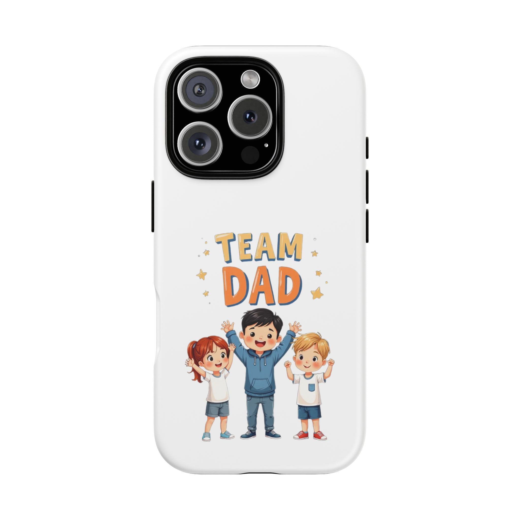 Team Dad Phone Case, Fun Gift for Fathers, Durable Phone Protector, Cute Dad Team Merchandise, Father's Day Special