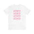 XOXO Unisex Jersey Short Sleeve Tee
