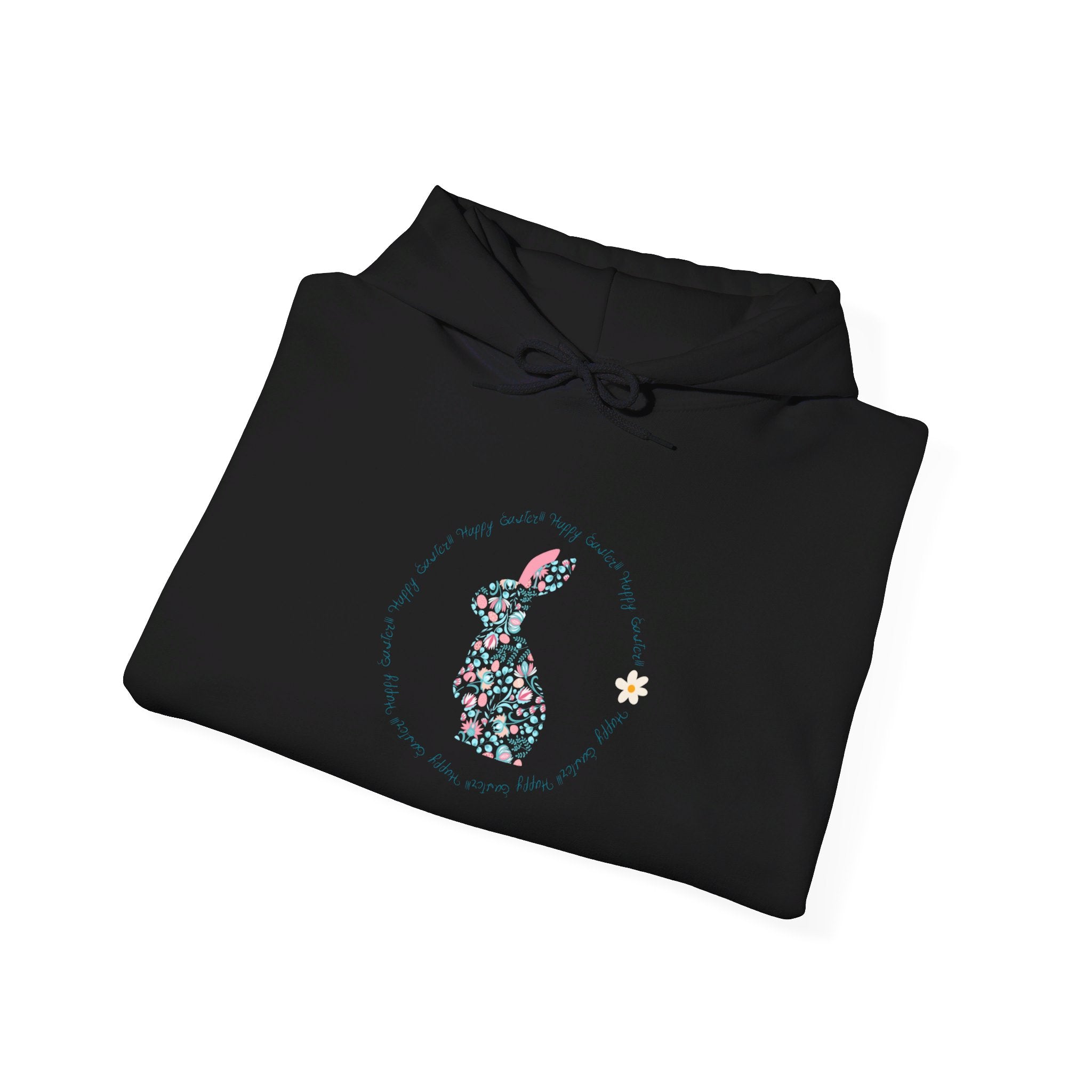 Happy Easter Rabbit Day Unisex Heavy Blend™ Hooded Sweatshirt