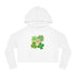 Retro St.Paddy's Day Women’s Cropped Hooded Sweatshirt