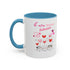 Meow Valentine's Day Accent Coffee Mug (11, 15oz)