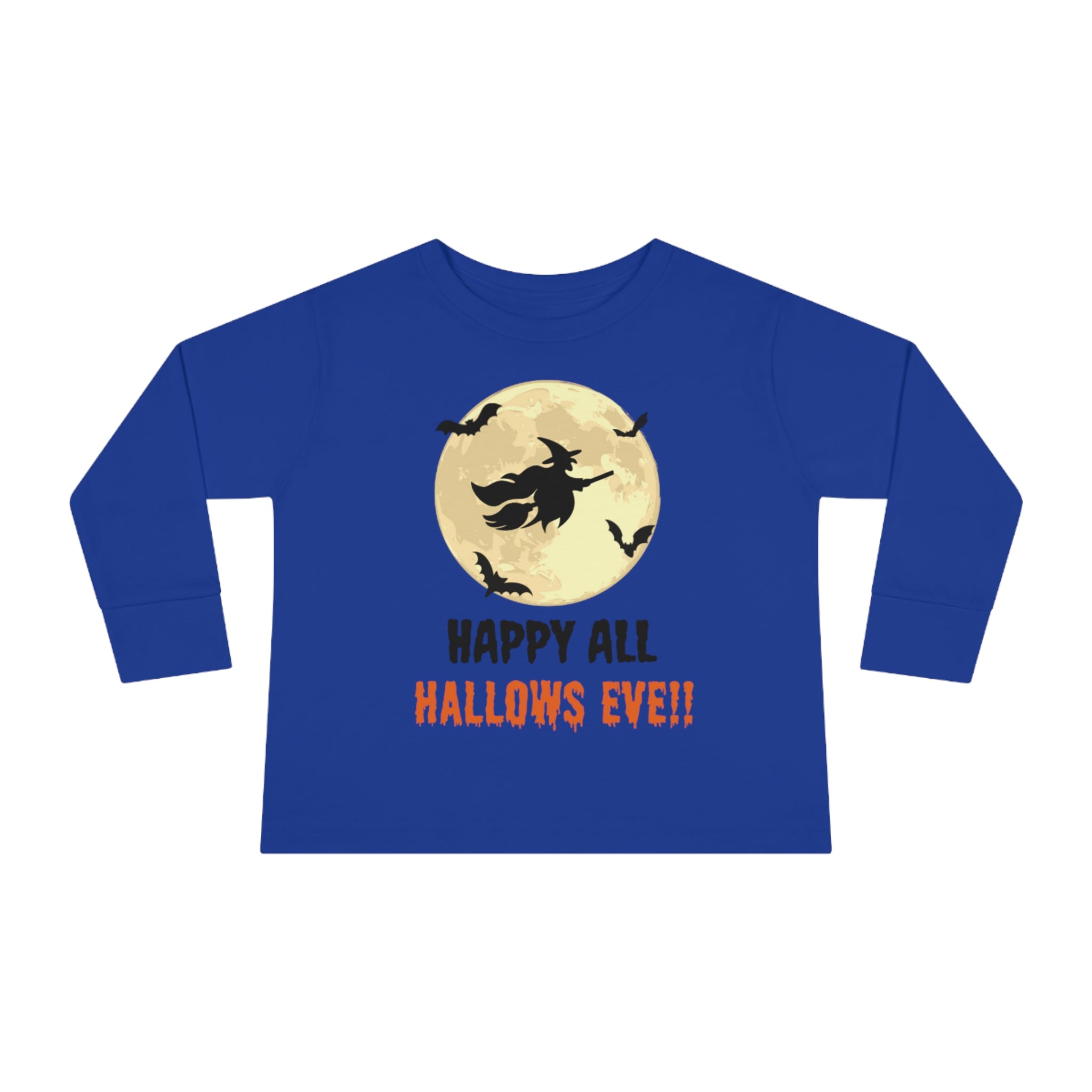 Happy All Hallows Eve Toddler Long Sleeve Tee