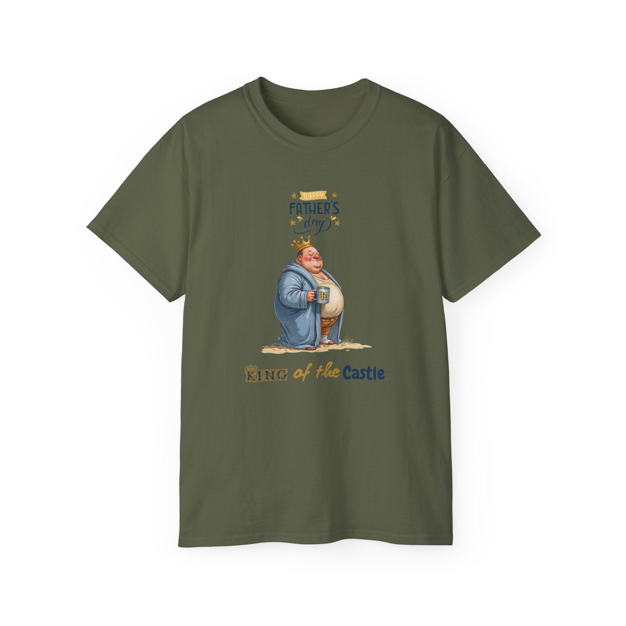 Father's Day King of the Castle Tee, Unisex Cotton T-Shirt