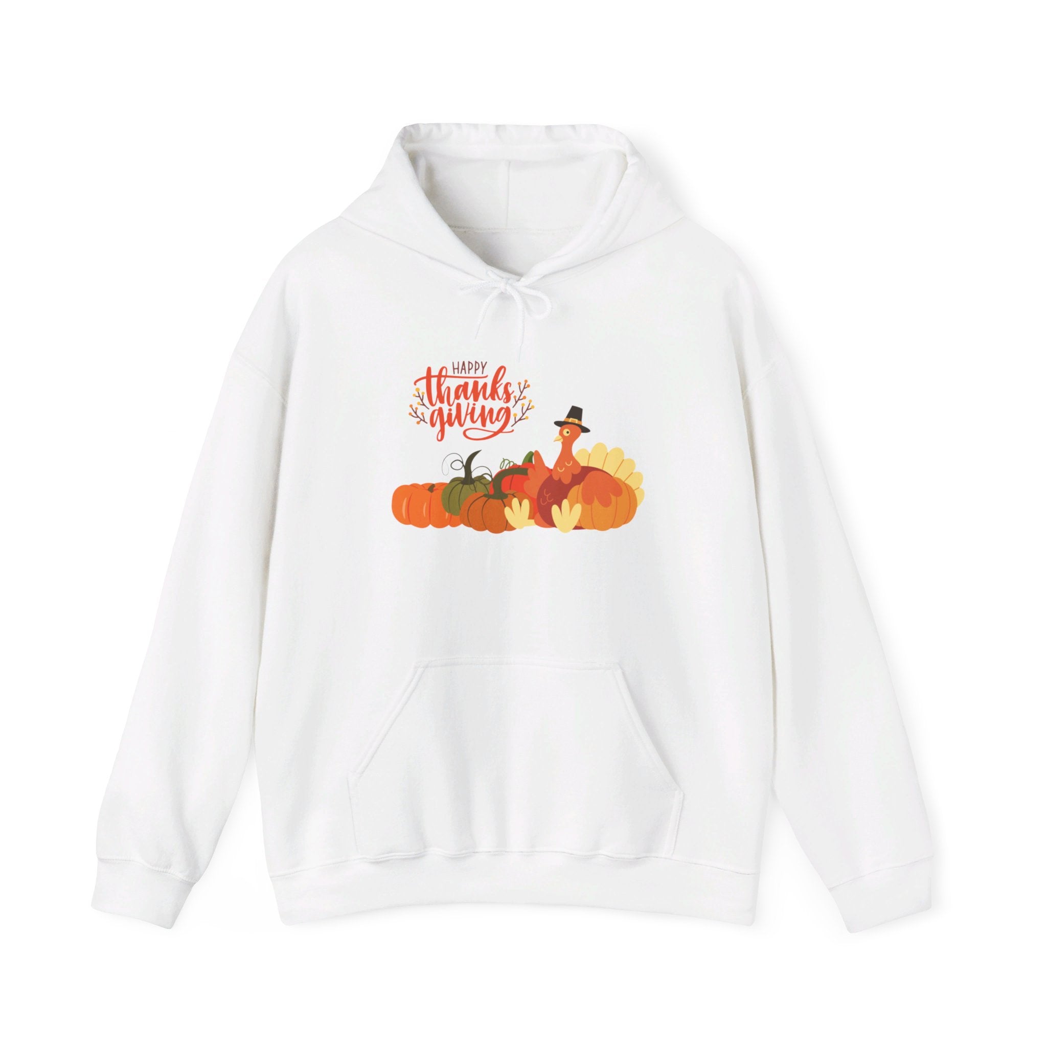 Happy Thanksgiving Turkey Unisex Heavy Blend™ Hooded Sweatshirt