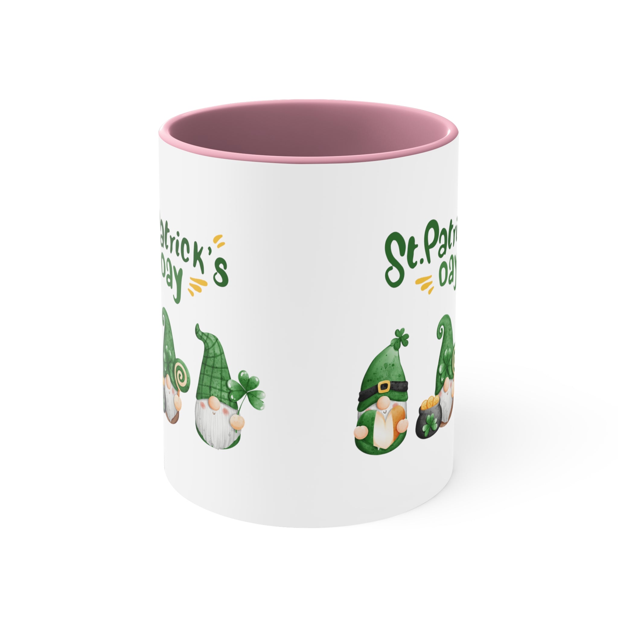 St Patty's Day Gnome Accent Coffee Mug, 11oz