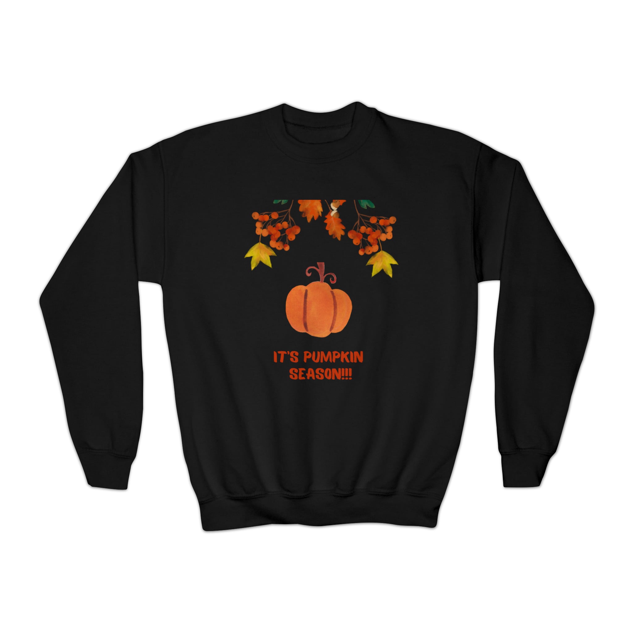 Pumpkin Season Youth Crewneck Sweatshirt