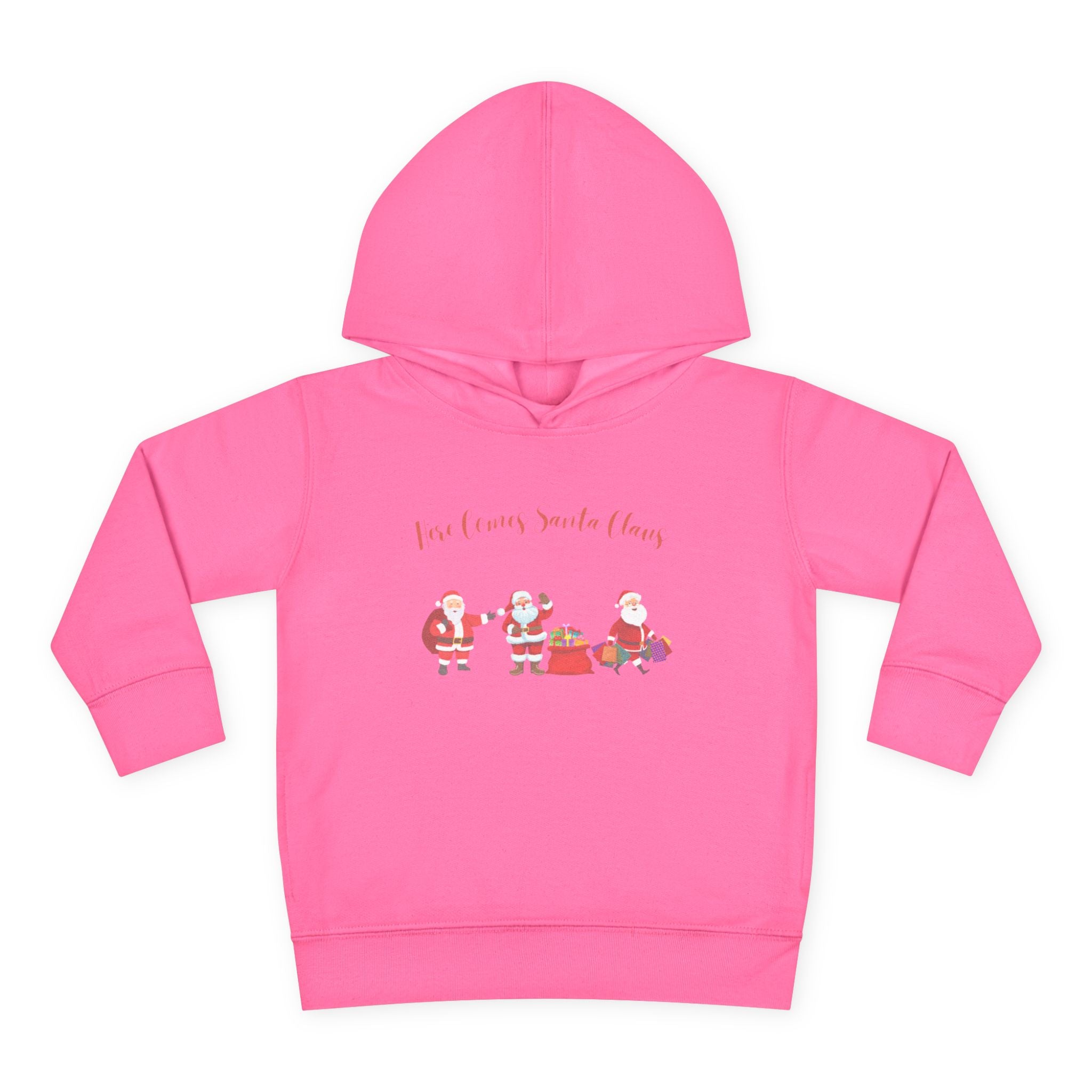 Here Comes Santa Claus Toddler Pullover Fleece Hoodie