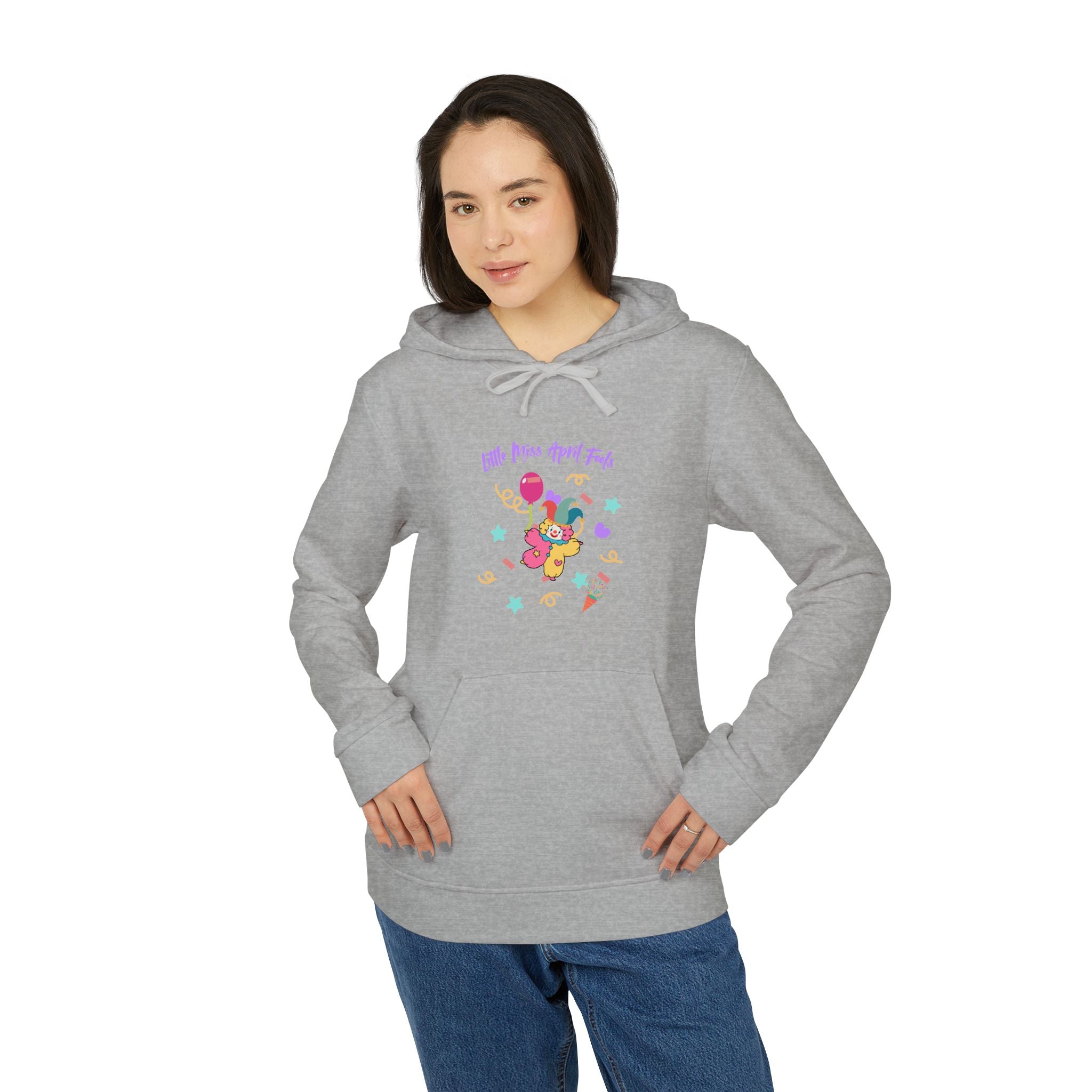Little Miss April Fool's Day Adidas Unisex Fleece Hoodie