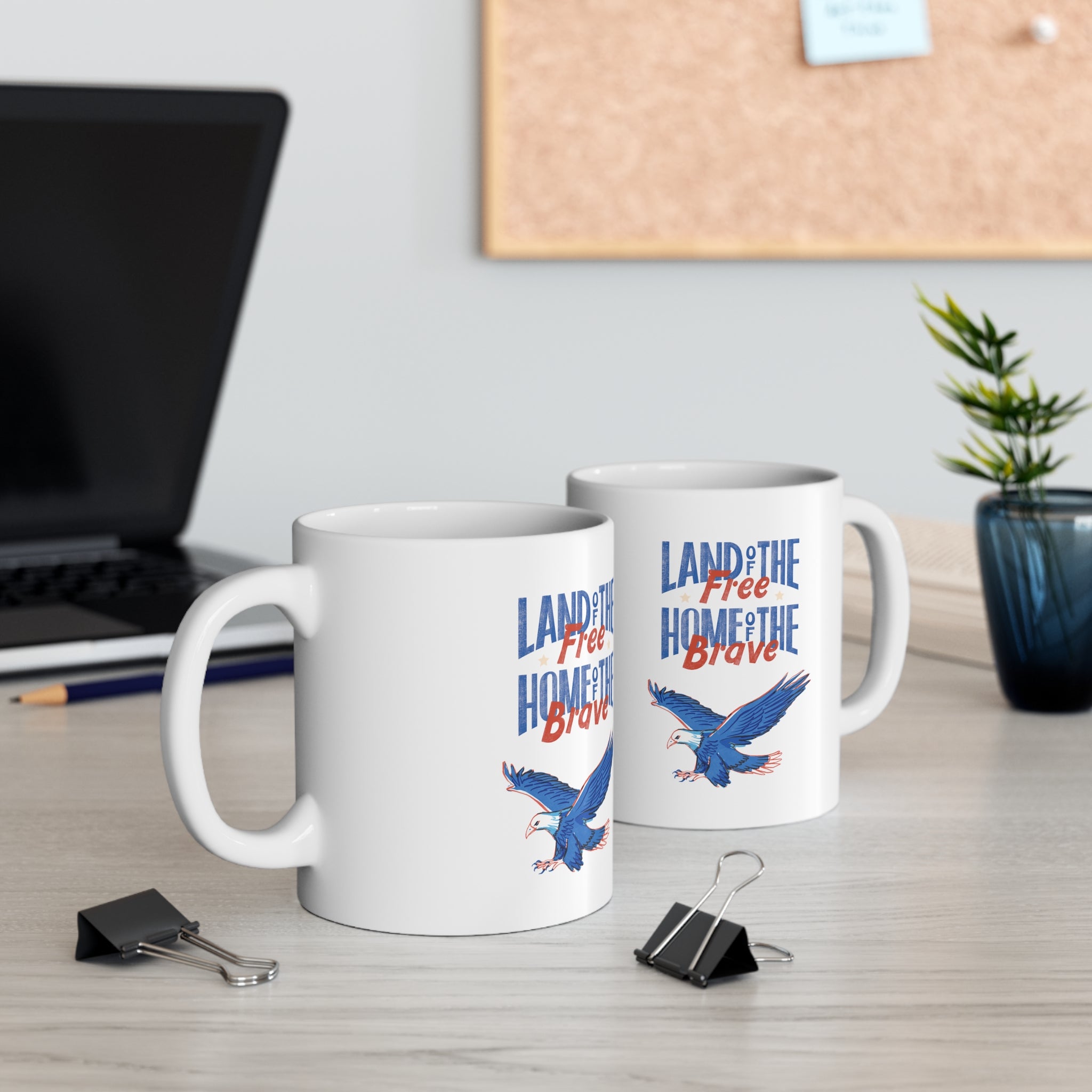 Land Of The Free Home Of The Brave Ceramic Mug 11oz
