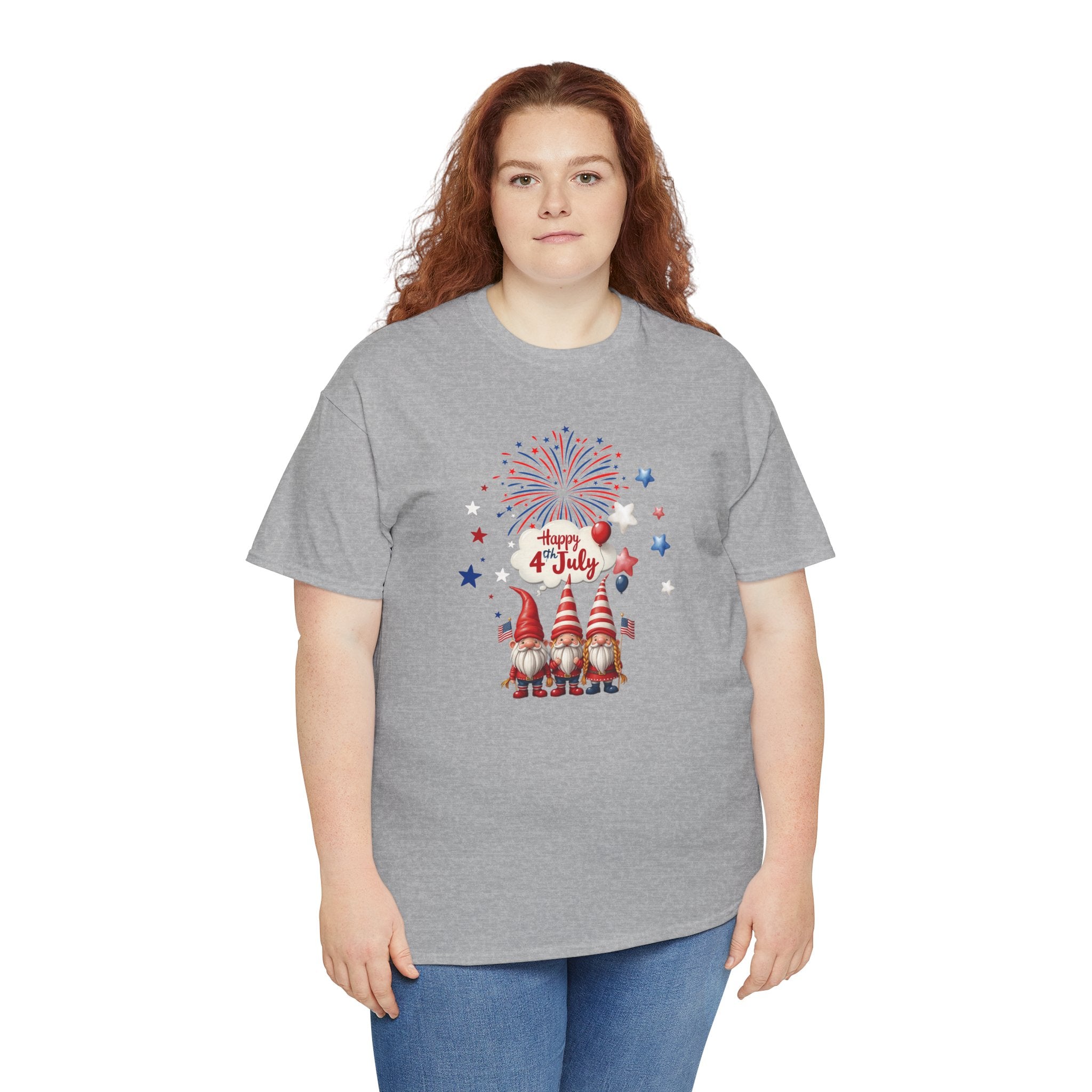 Gnome 4th of July Unisex Heavy Common Tee
