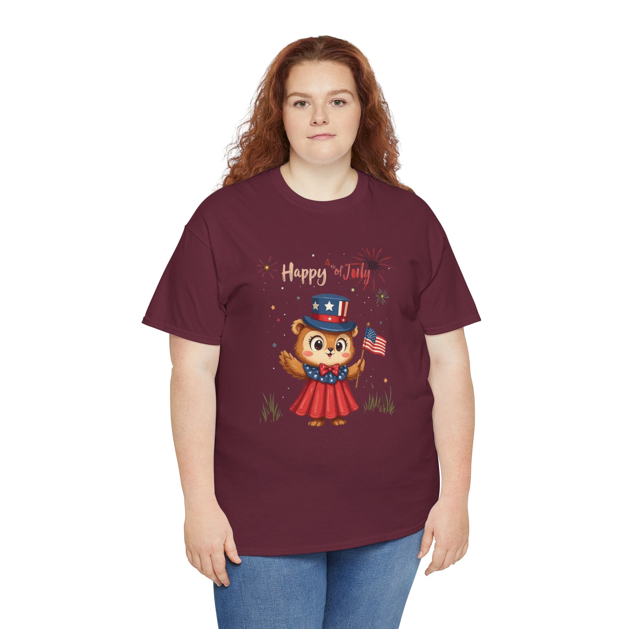 Happy Independence Day Unisex Heavy Cotton T-Shirt