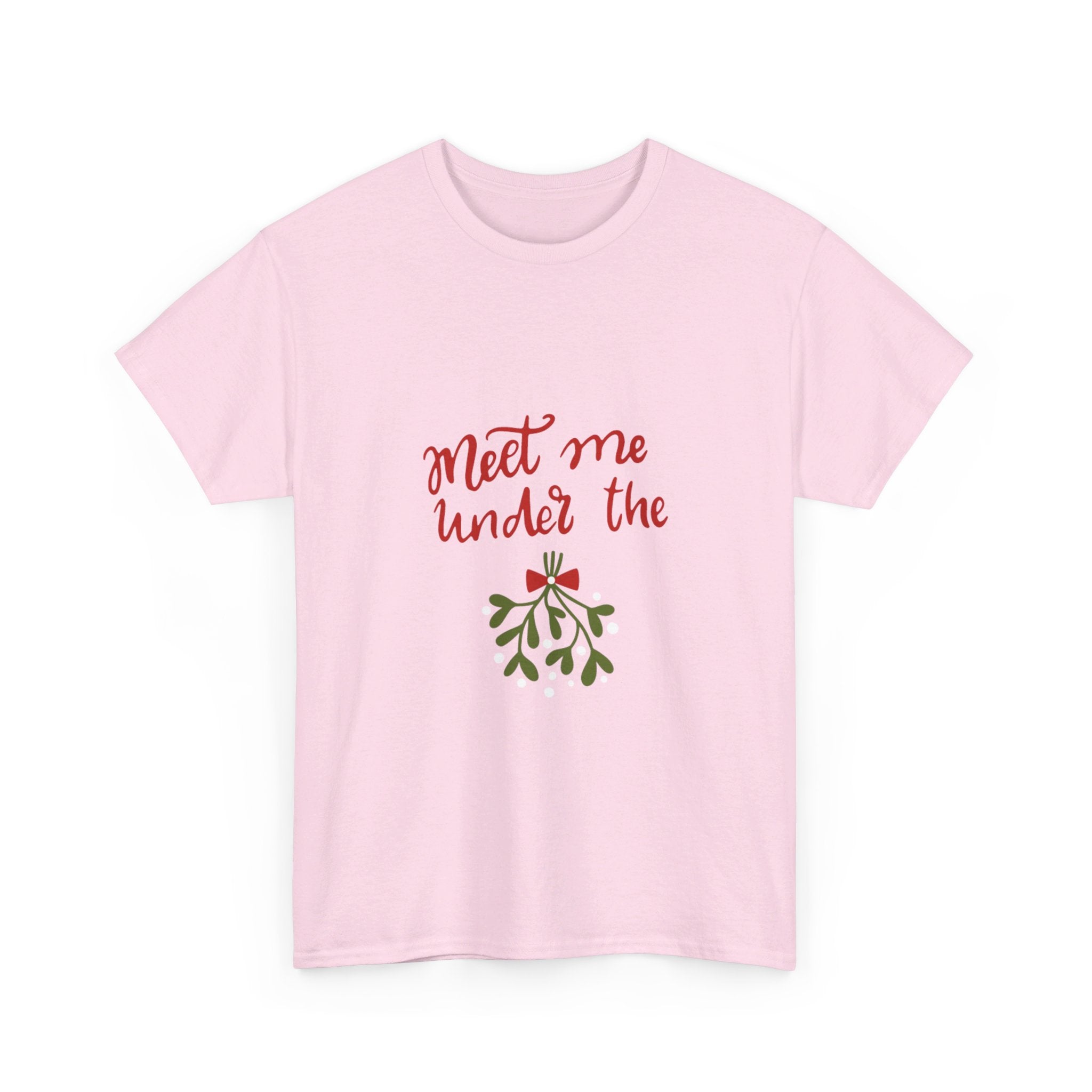 Meet Me Under The Mistletoe Unisex Heavy Cotton Tee