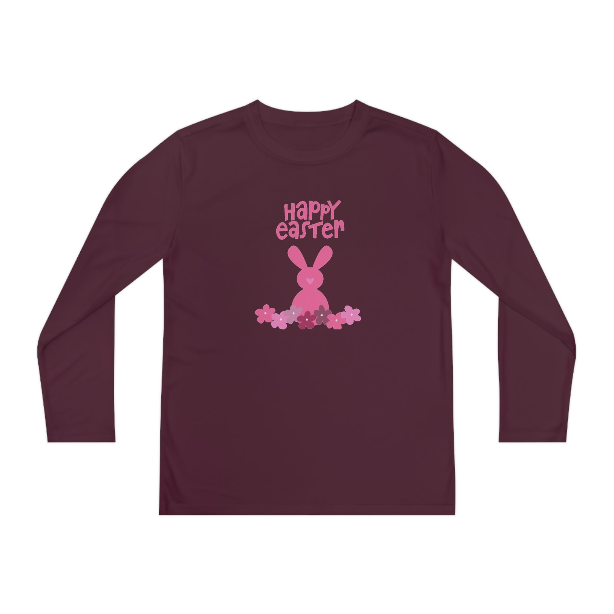 Happy Bunny Day Youth Long Sleeve Competitor Tee
