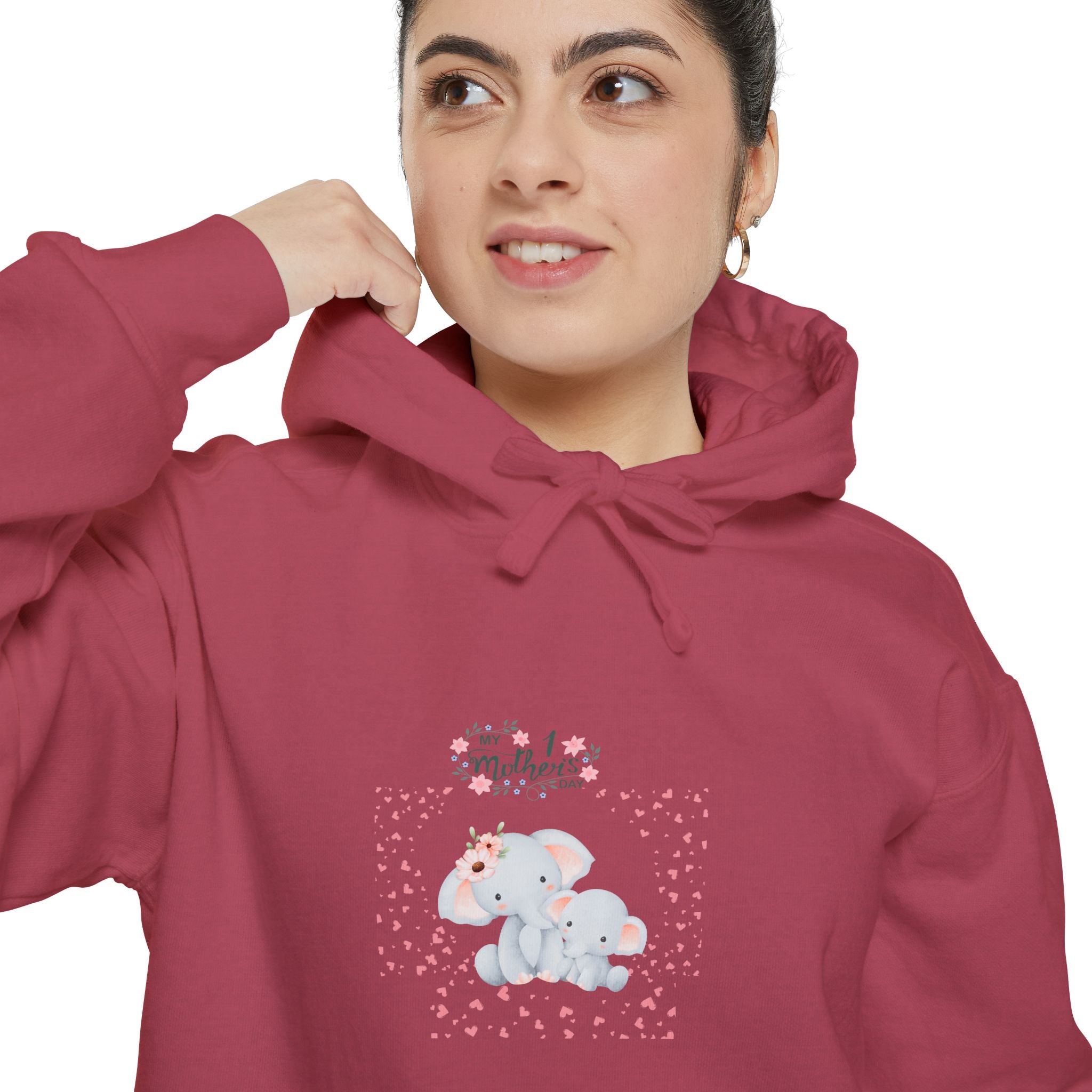 My 1st Mother's Day Unisex Hoodie - Garment-Dyed