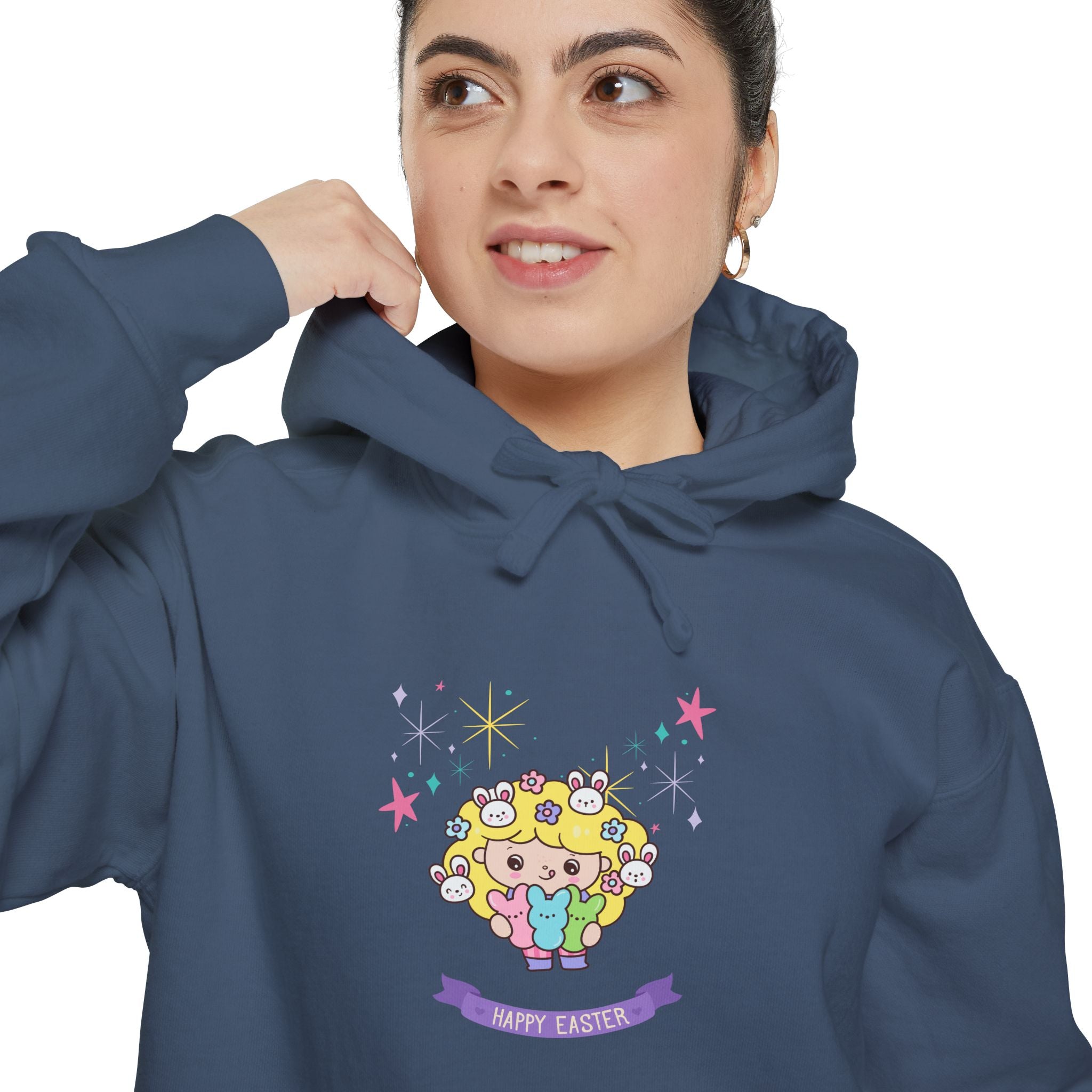 Easter Season Unisex Garment-Dye Hoodie