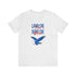 Land Of The Free Home Of The Brave Unisex Jersey Short Sleeve Tee