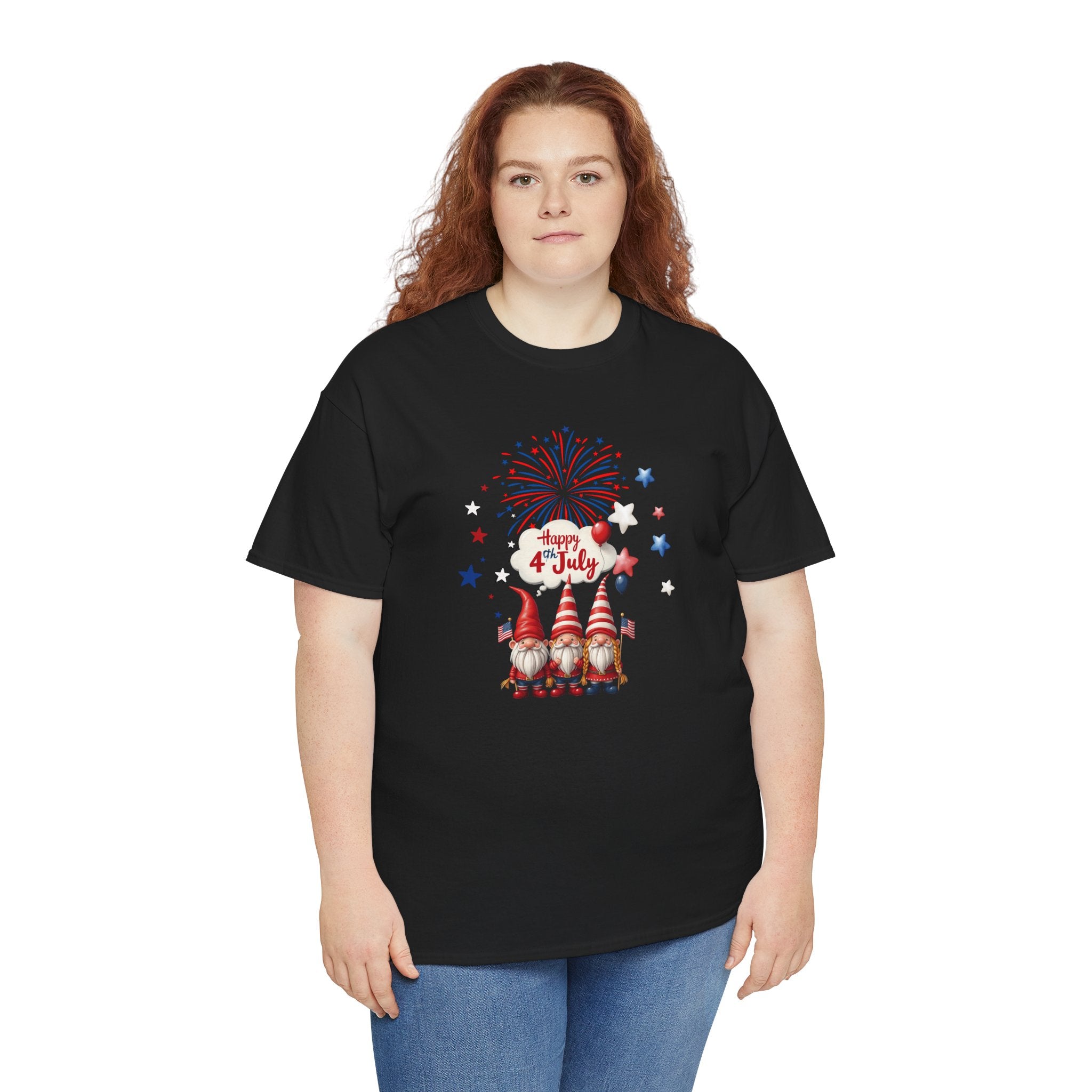 Gnome 4th of July Unisex Heavy Common Tee
