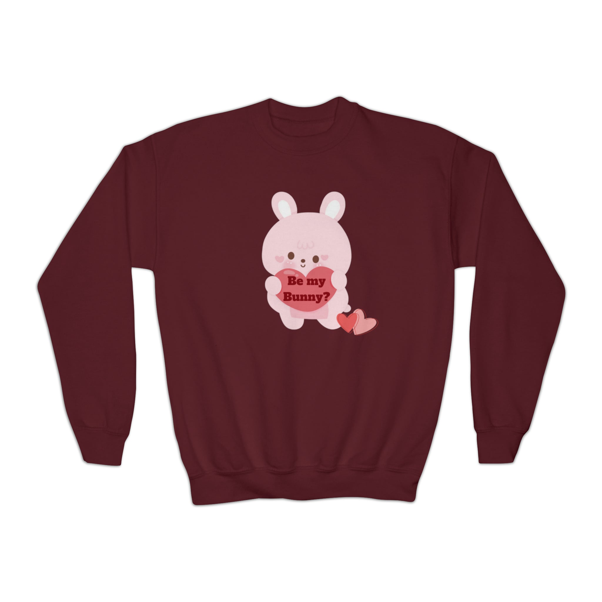 V-Day Bunny Youth Crewneck Sweatshirt