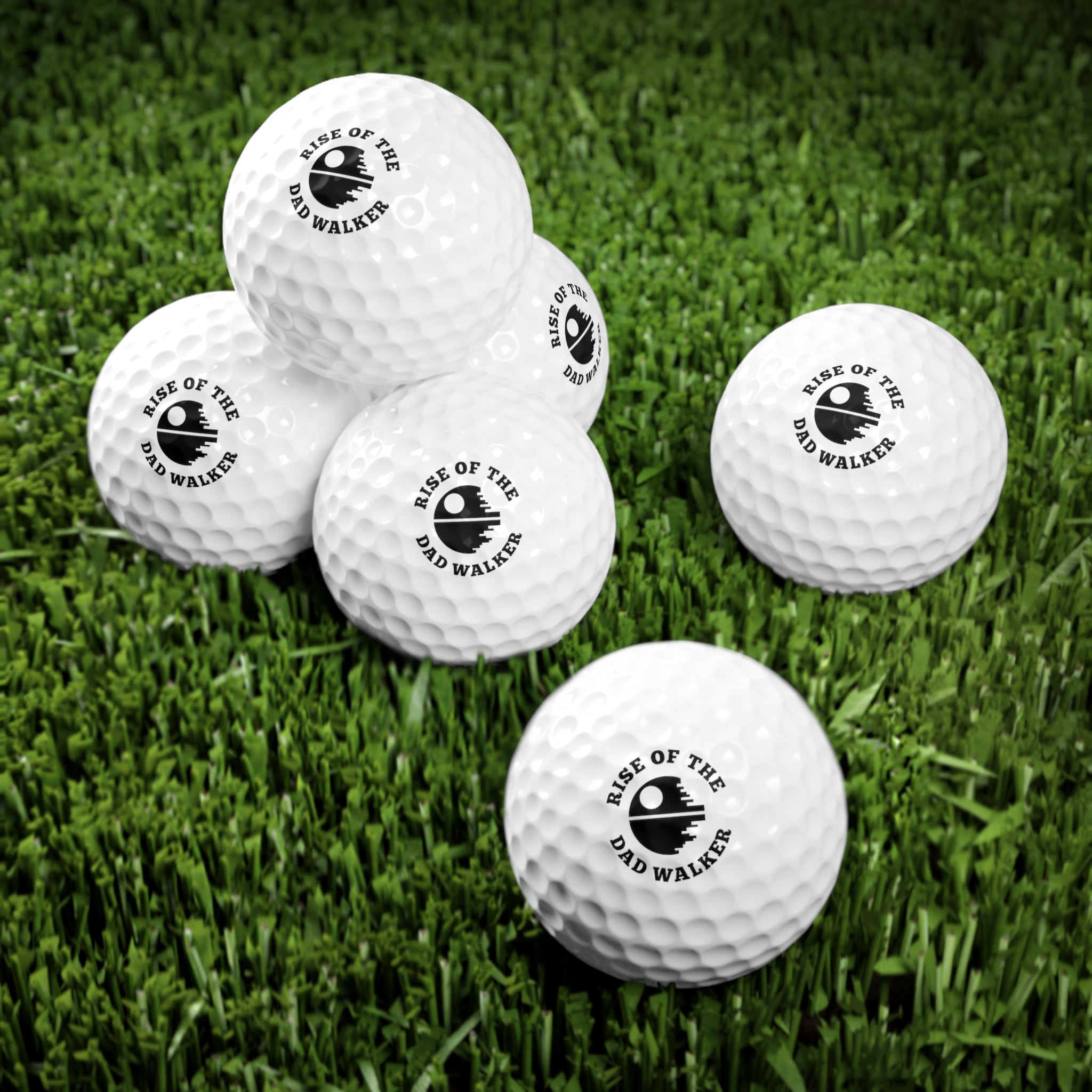 Rise Of The Dad Walker Golf Balls, 6pcs